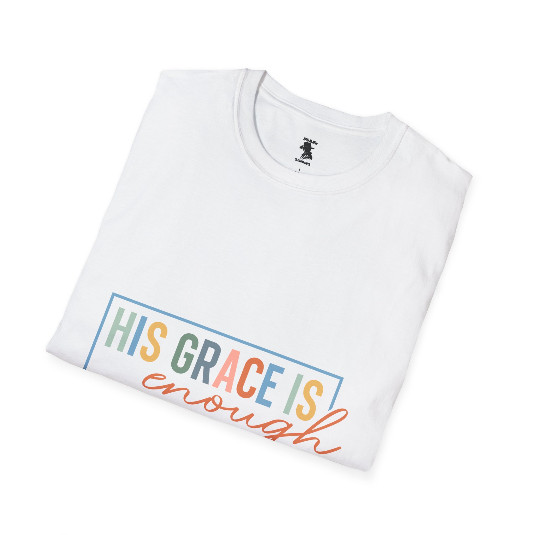 Inspirational Quote Unisex T-Shirt - 'His Grace Is Enough' - 2 Corinthians 12:9 - Image 8