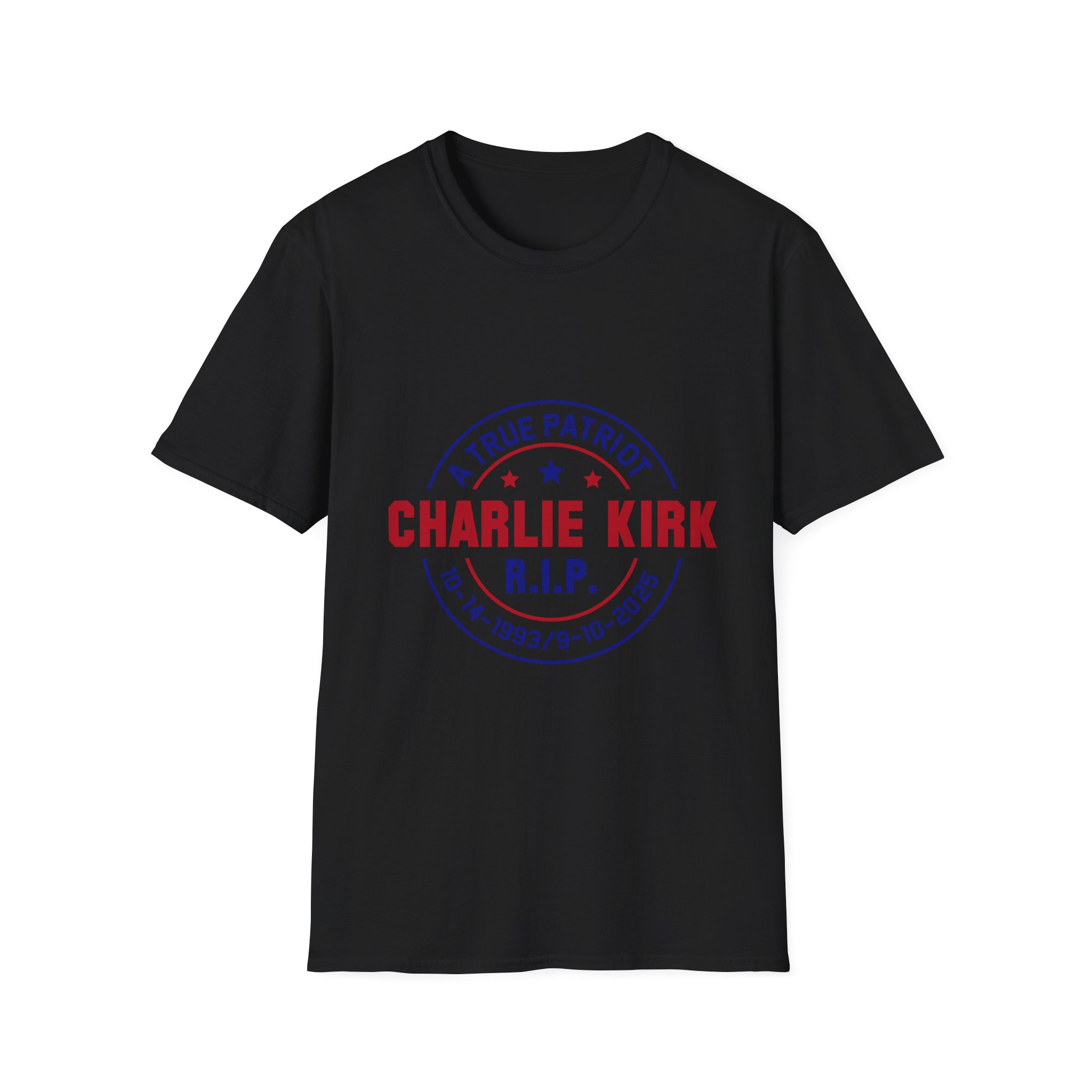 T-Shirt — "Charlie Kirk R.I.P. A True Patriot" Memorial Tee - Image 3