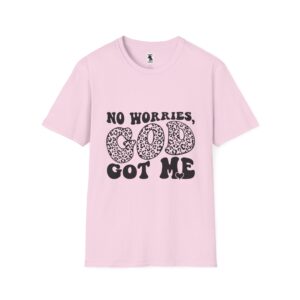 Inspirational Unisex Softstyle T-Shirt | "No Worries, God Got Me"