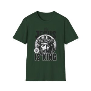 Jesus Is King T-Shirt — Crown of Thorns Christian Faith Tee