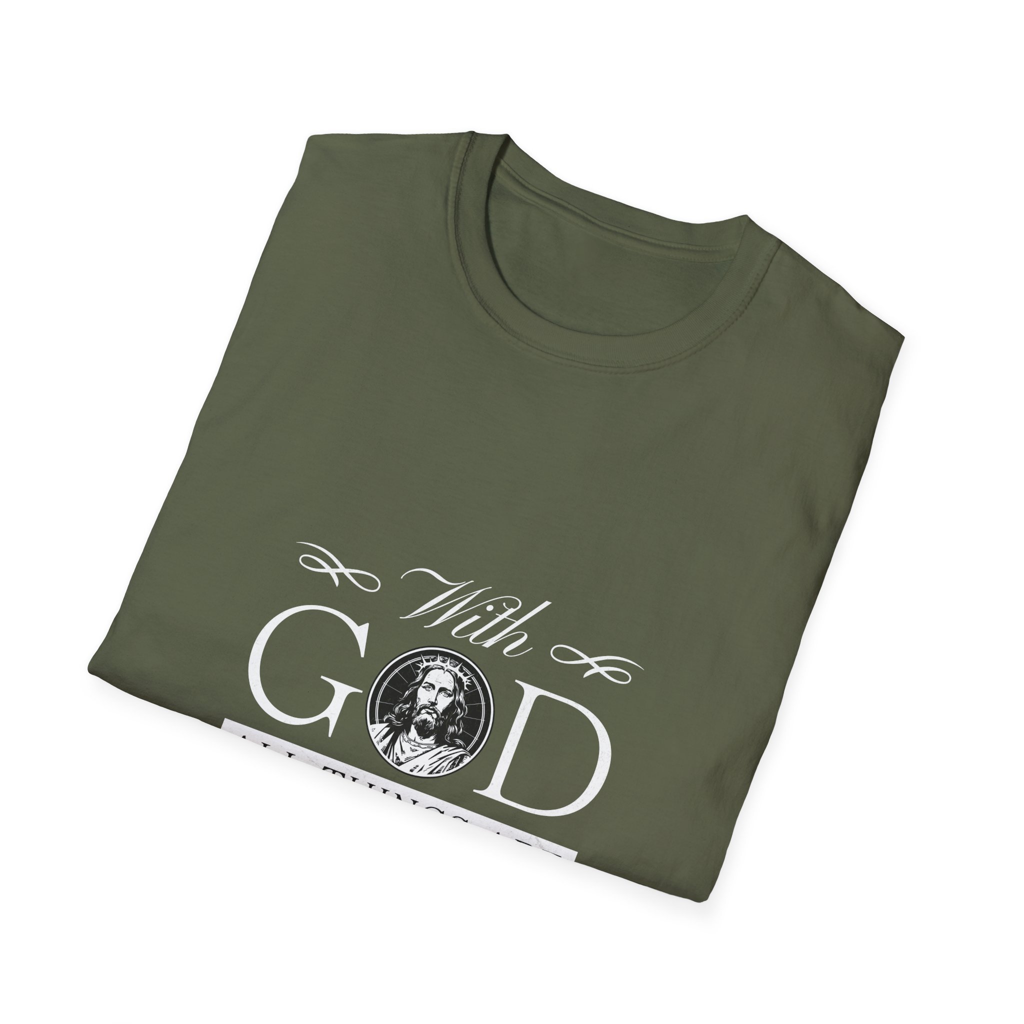 Faith T-Shirt — "With God All Things Are Possible" Inspirational Christian Tee - Image 6