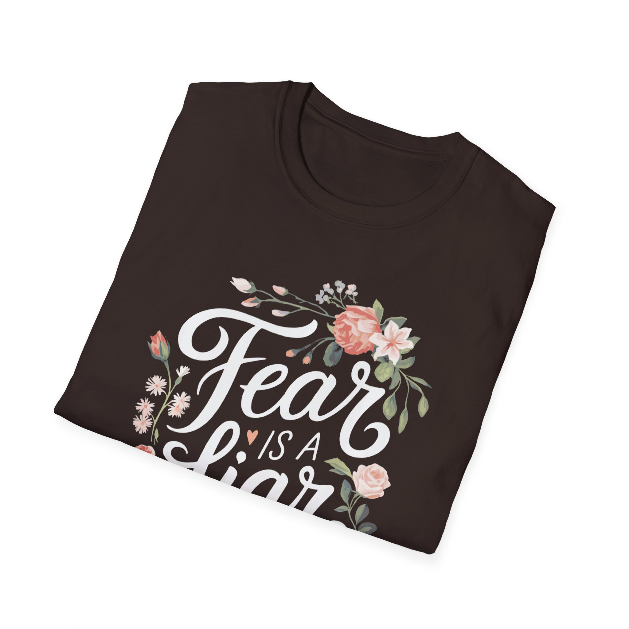 Fear Is a Liar T-Shirt — Floral Christian Scripture Tee (1 John 4:18) - Image 6