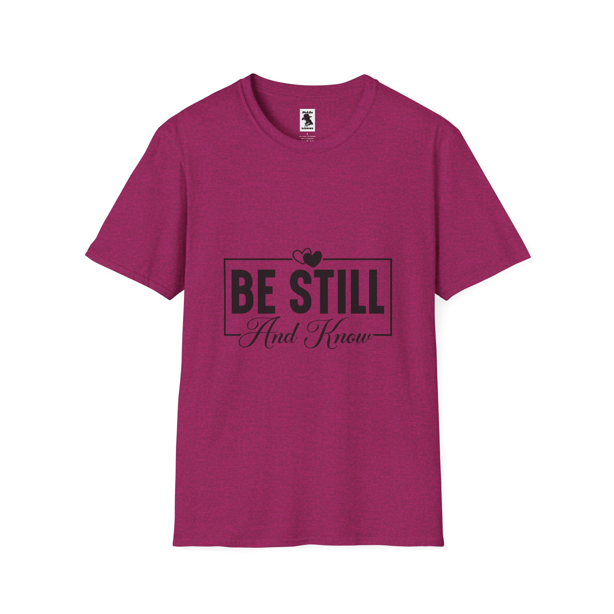 Be Still And Know Unisex Softstyle T-Shirt – Inspirational Everyday Wear