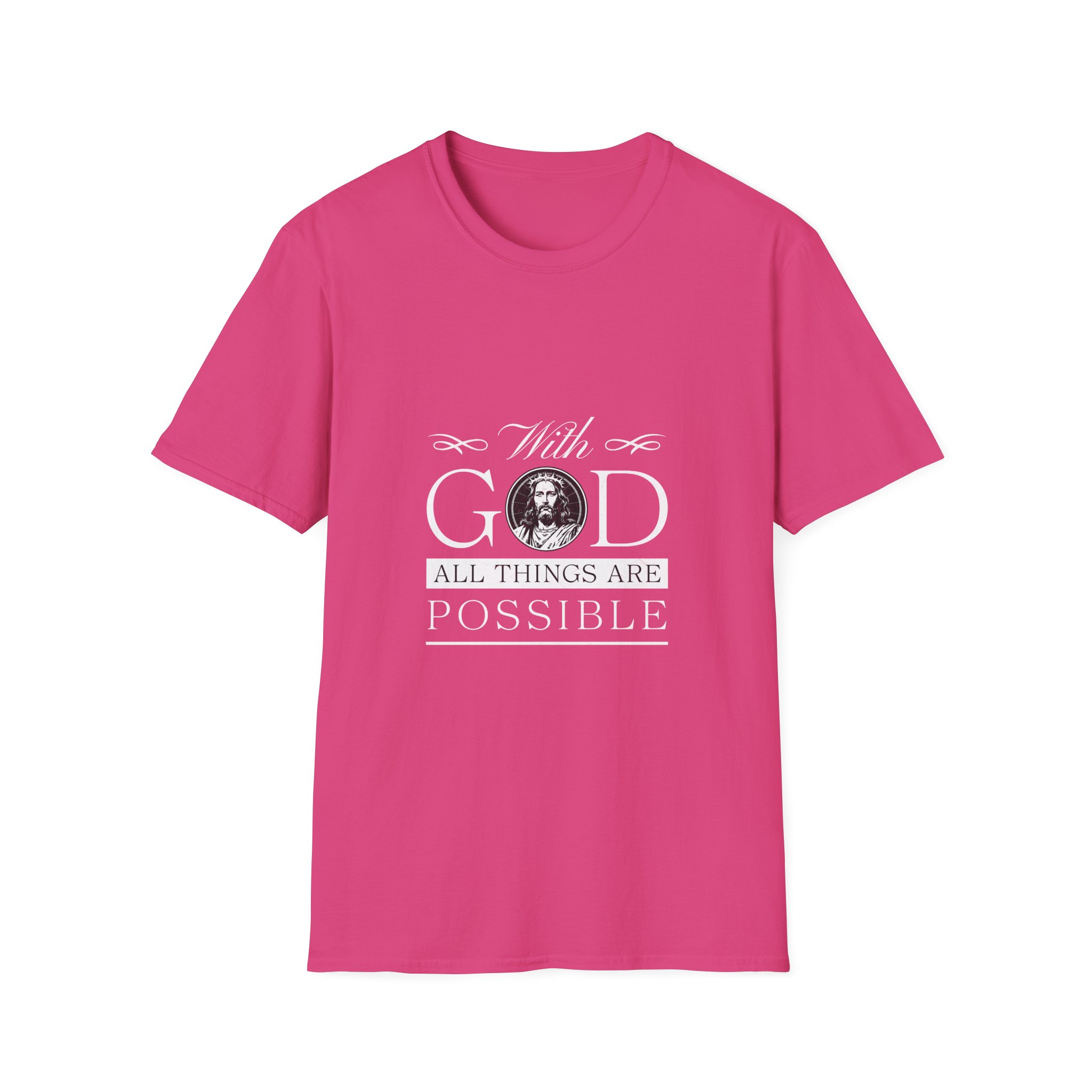 Faith T-Shirt — "With God All Things Are Possible" Inspirational Christian Tee - Image 19