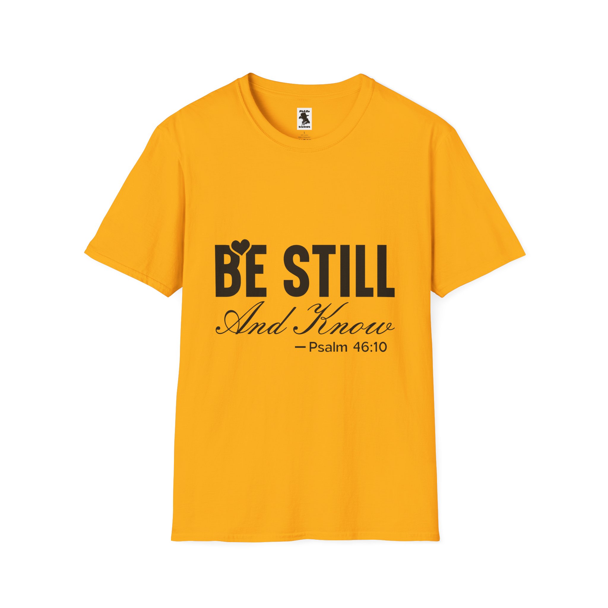 Be Still and Know Unisex Softstyle T-Shirt - Inspirational Christian Apparel - Image 21