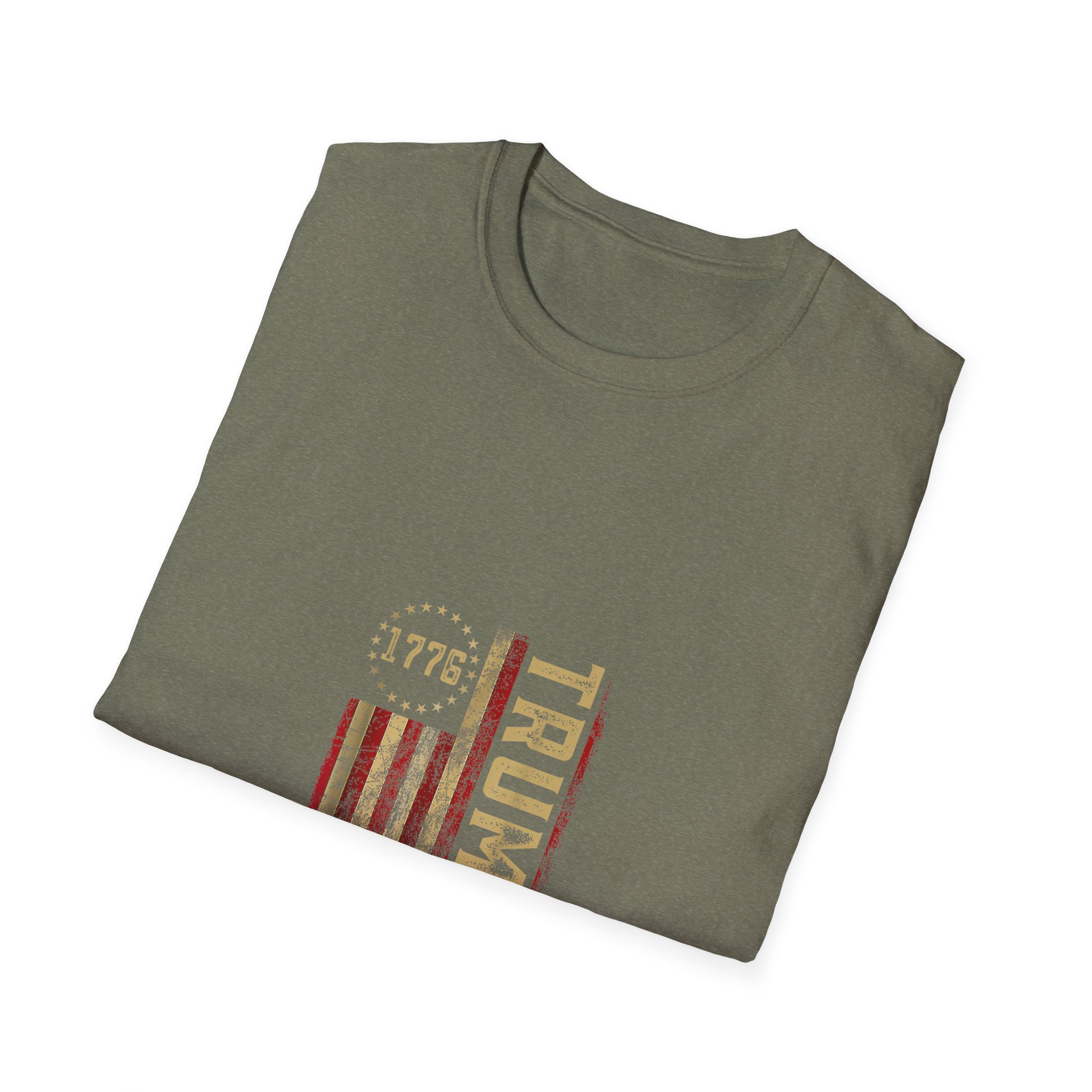 Trump 1776 Vintage Flag T-Shirt - EST 2028 Patriotic Tee - Image 12