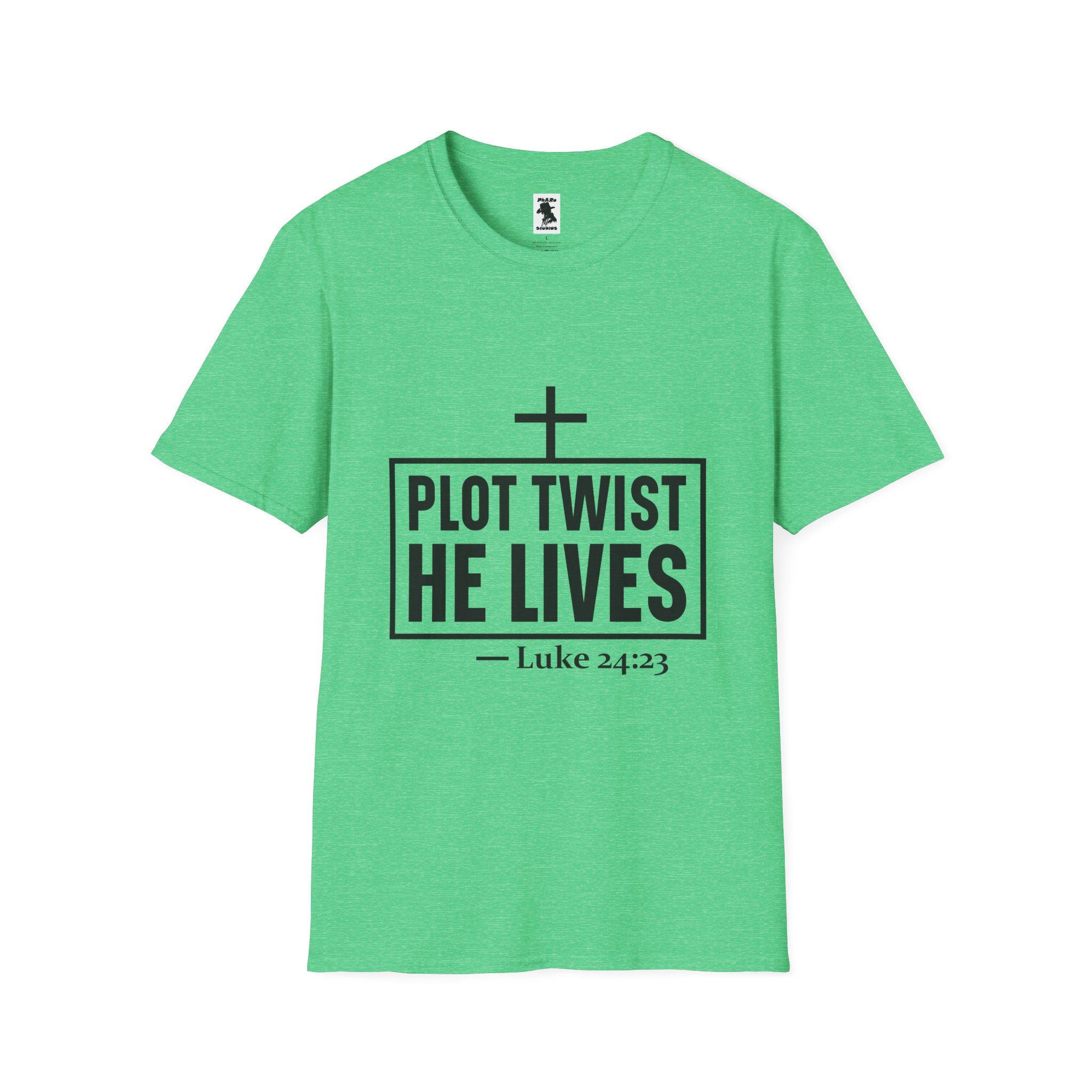 Unisex Softstyle T-Shirt - 'Plot Twist He Lives' Inspirational Faith Shirt - Image 25