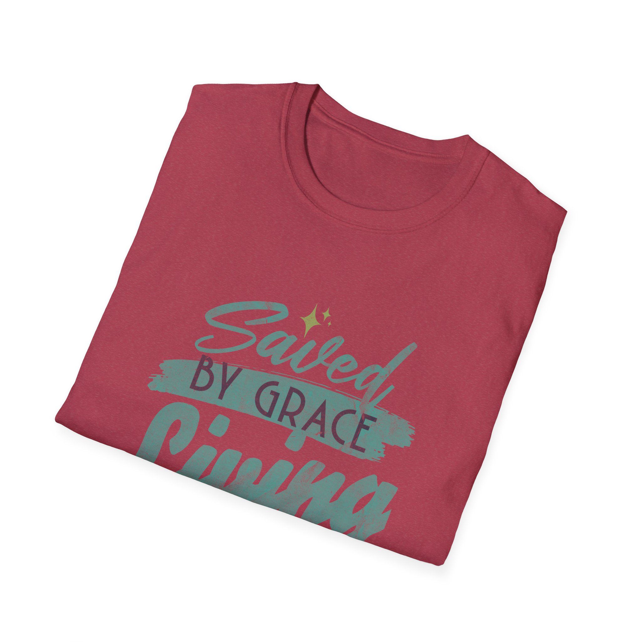 Saved by Grace, Living by Faith T-Shirt — Christian Faith Graphic Tee - Image 22