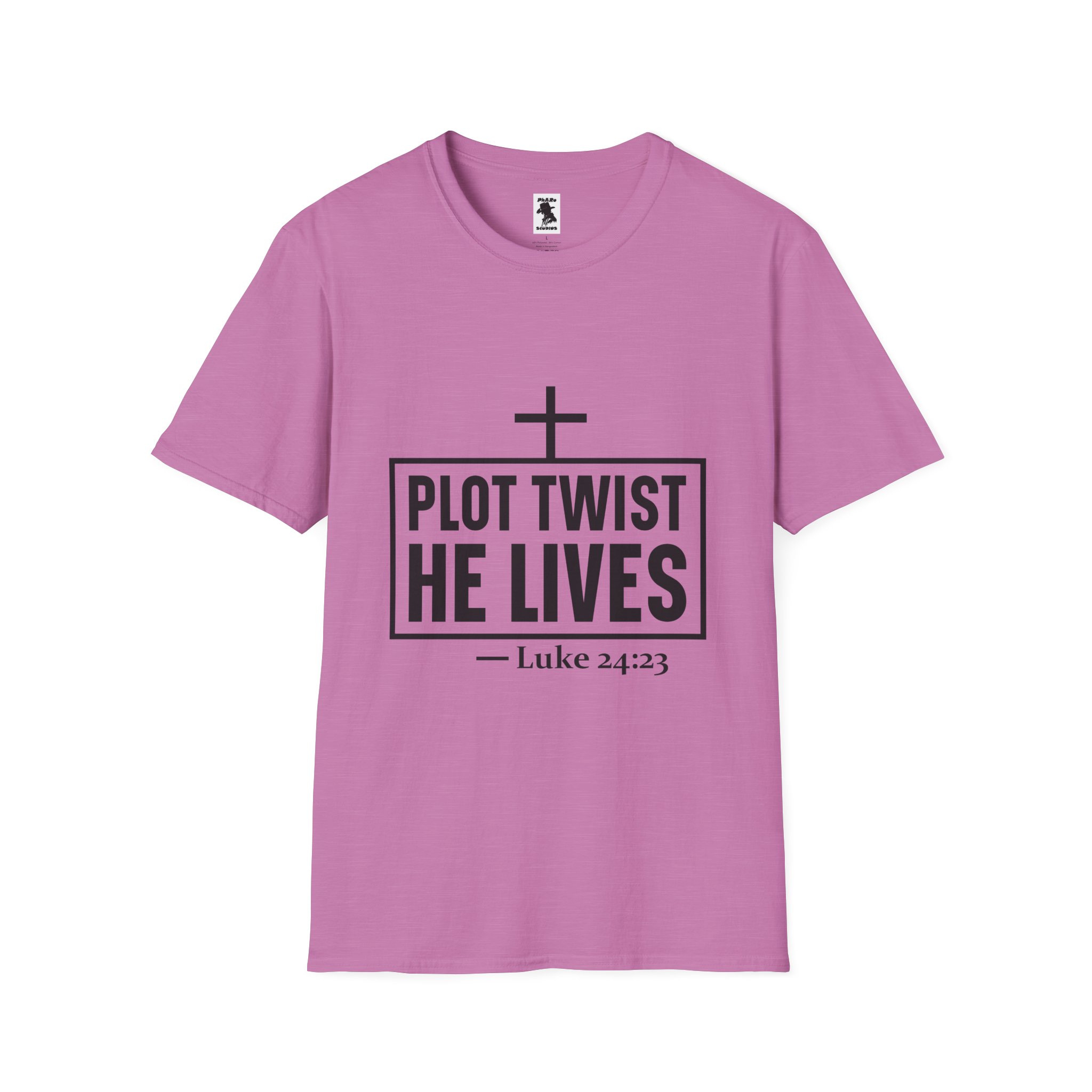 Unisex Softstyle T-Shirt - 'Plot Twist He Lives' Inspirational Faith Shirt - Image 37