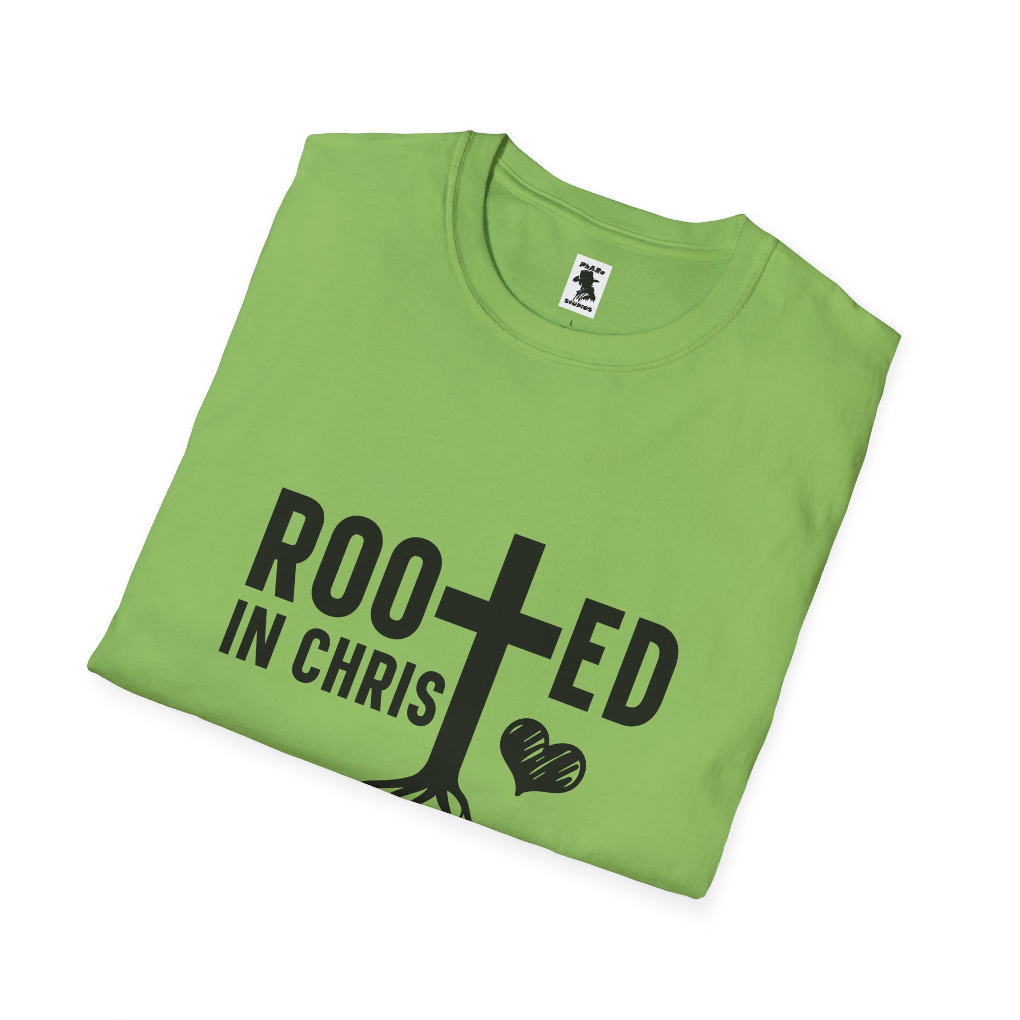 Rooted in Christ Unisex Softstyle T-Shirt - Image 4