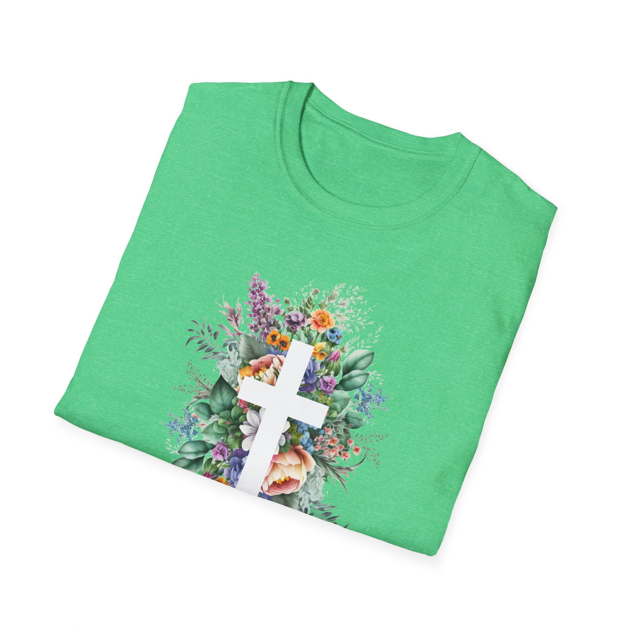 Easter Floral Cross T-Shirt — "Happy Easter" Personalized Family Tee - Image 10