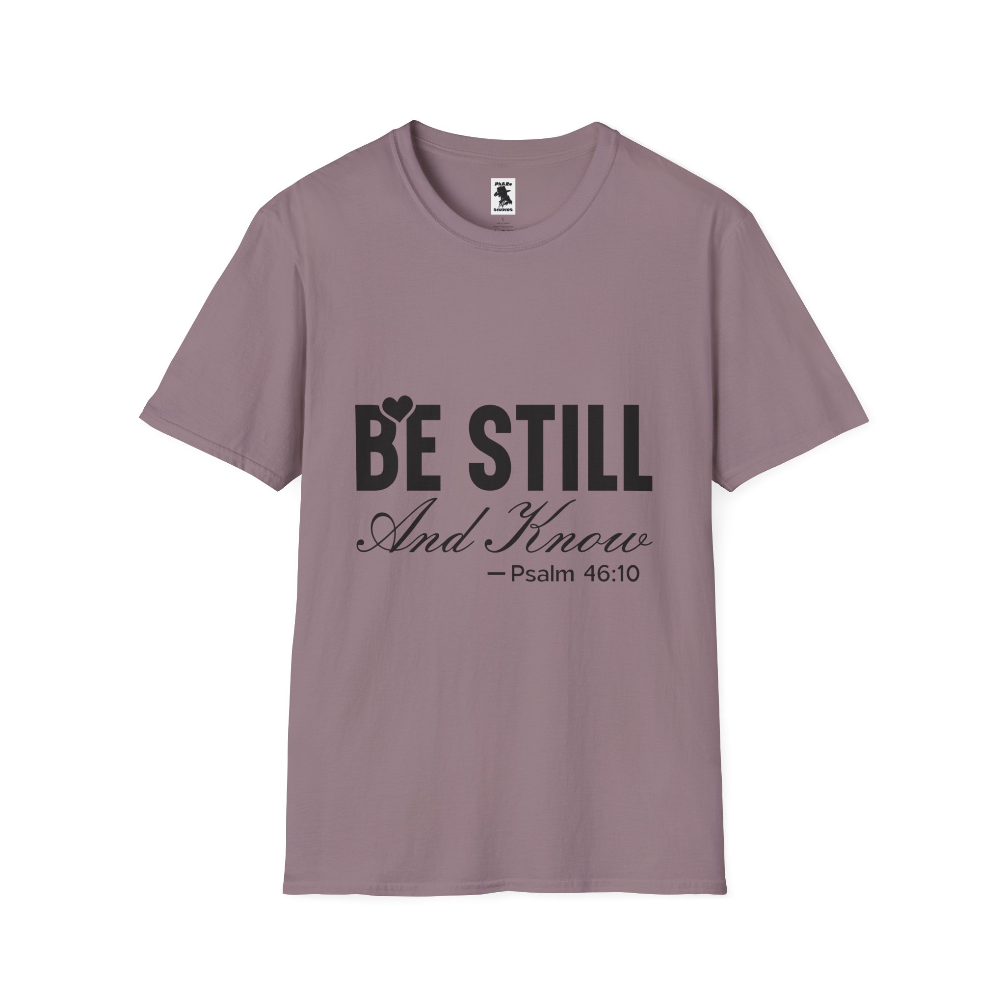 Be Still and Know Unisex Softstyle T-Shirt - Inspirational Christian Apparel - Image 41