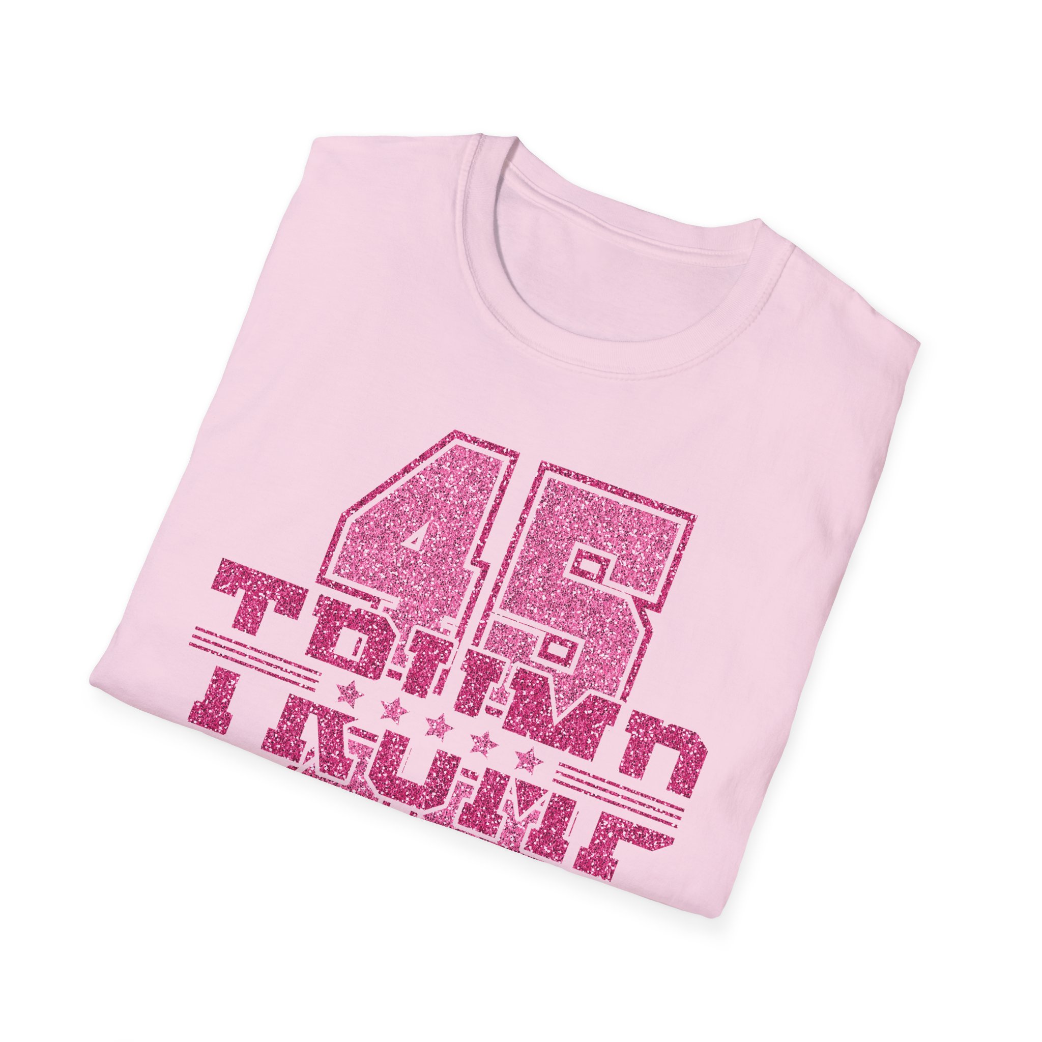 Trump 45-47 Vintage Sport Tee — Pink Glitter Number Graphic T-Shirt - Image 16