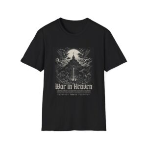 War in Heaven Graphic T‑Shirt — Dark Angel Sword Illustration