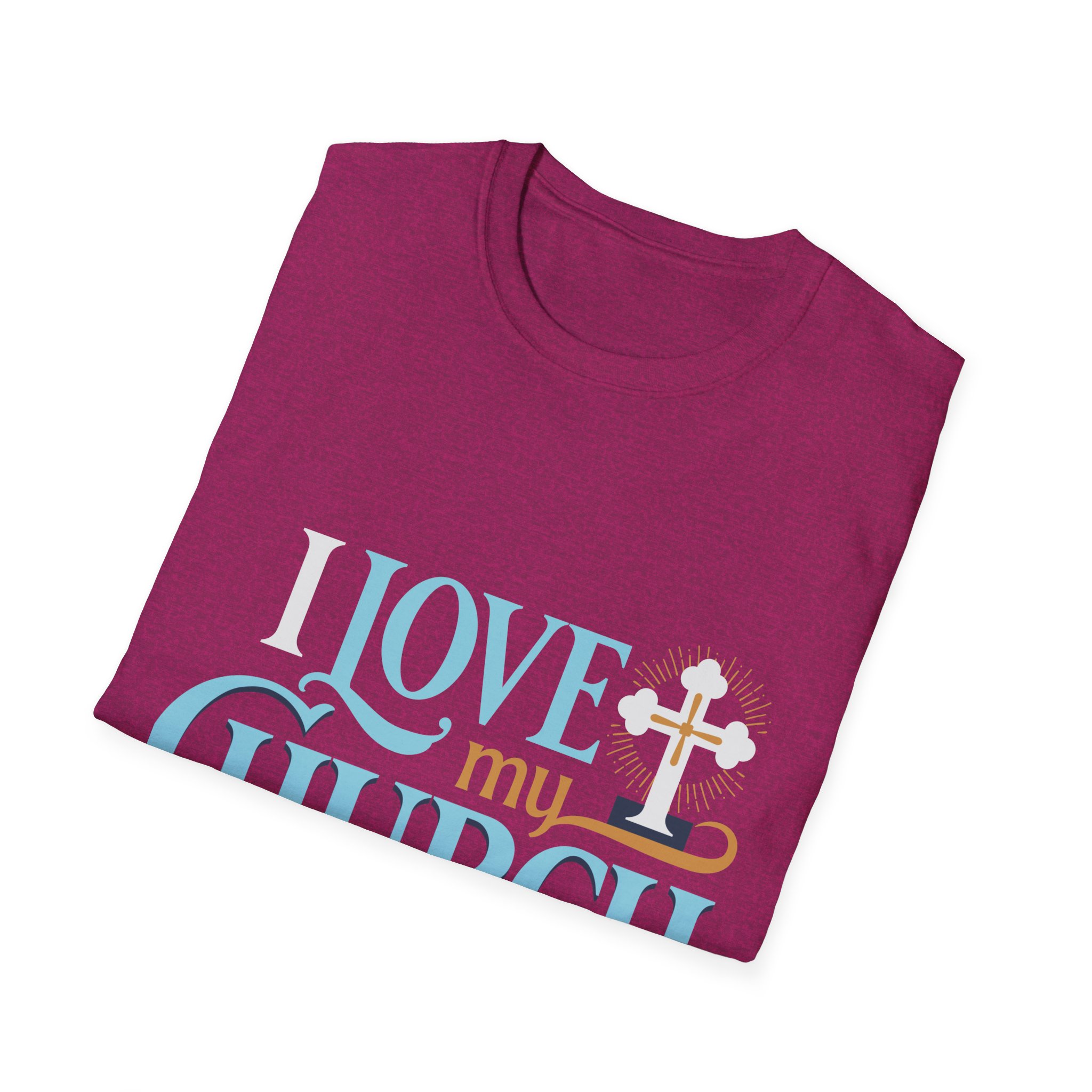 I Love My Church T-Shirt – Christian Faith Cross Tee for Church Events & Sunday Worship - Image 8