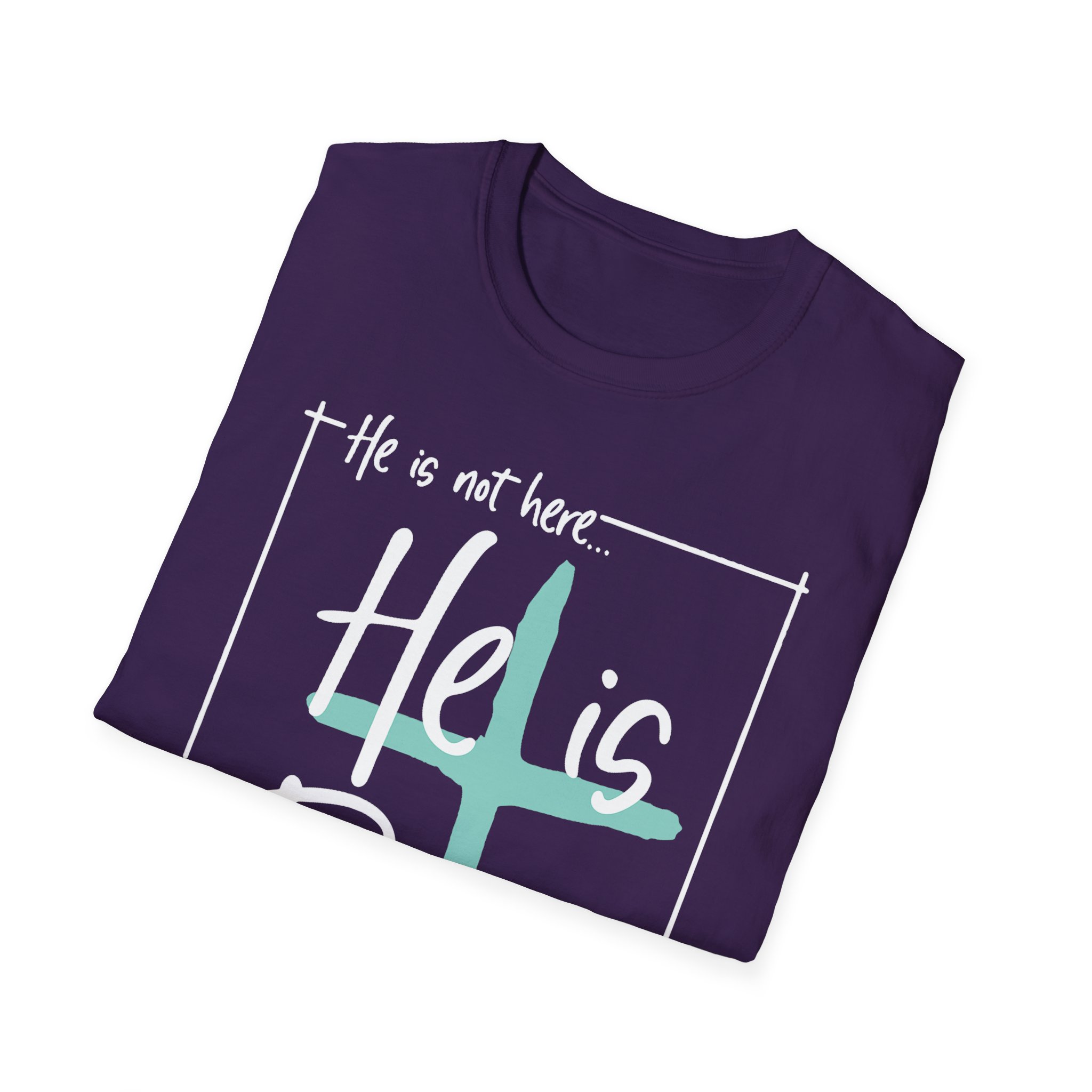 He Is Risen T-Shirt — Christian Easter Cross Tee - Image 18
