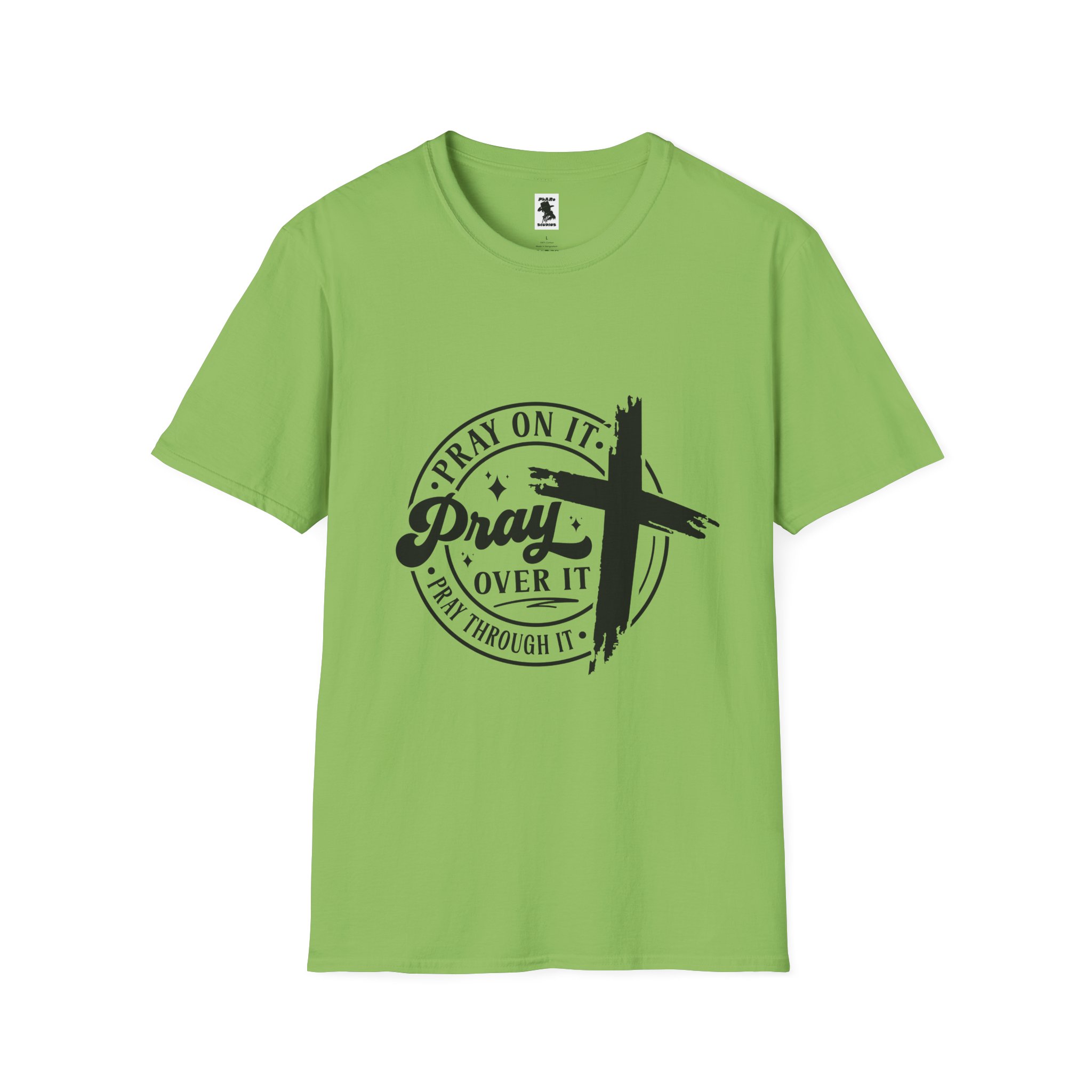 Inspirational Unisex Softstyle T-Shirt - "Pray On It, Pray Through It" - Image 13