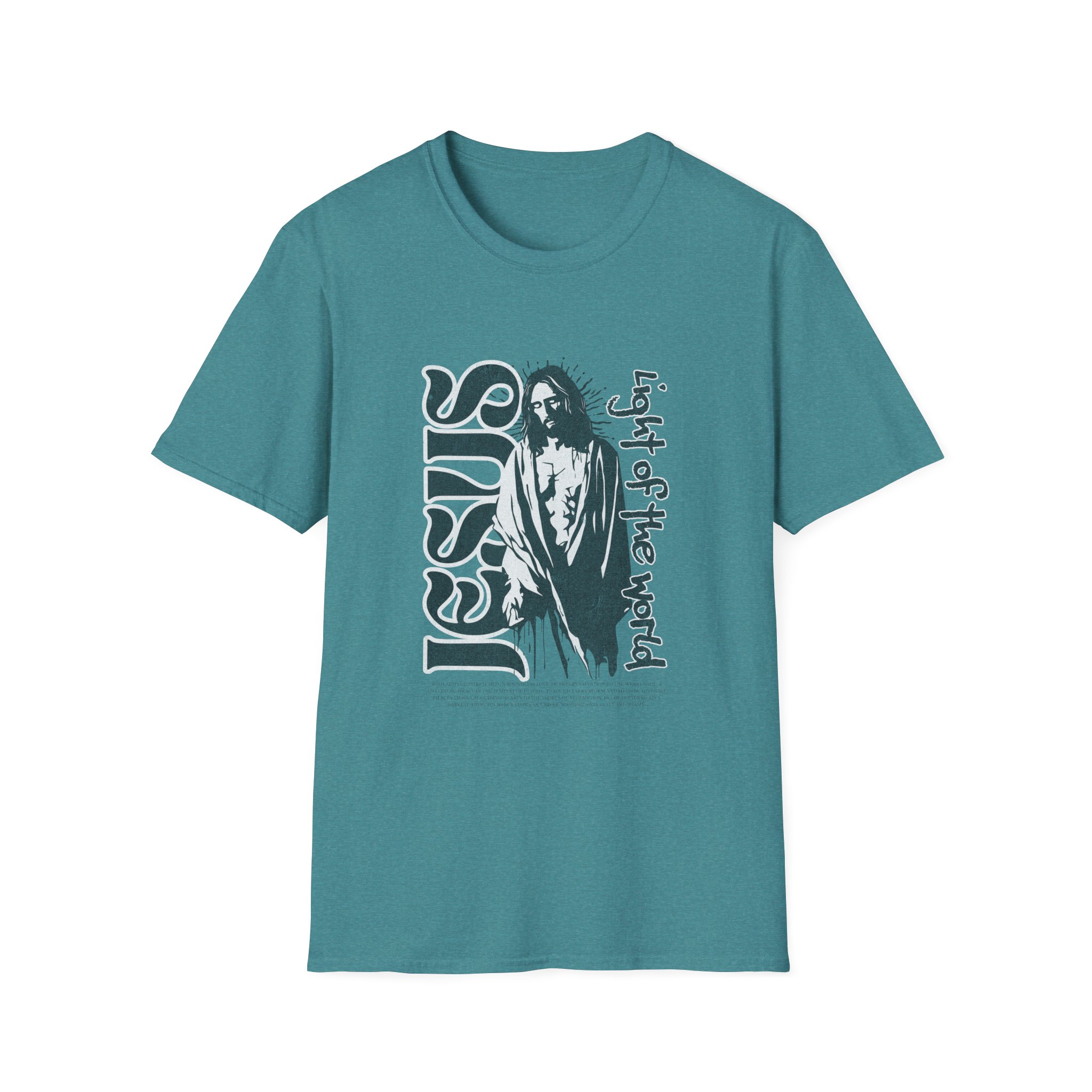 Jesus "Light of the World" Graphic T-Shirt - Image 11