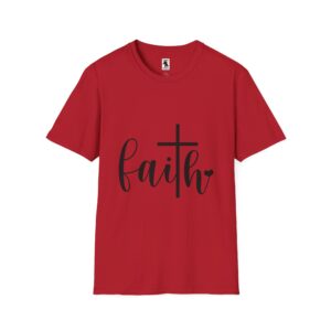 Faith Cross Unisex Softstyle T-Shirt | Inspirational Graphic Tee