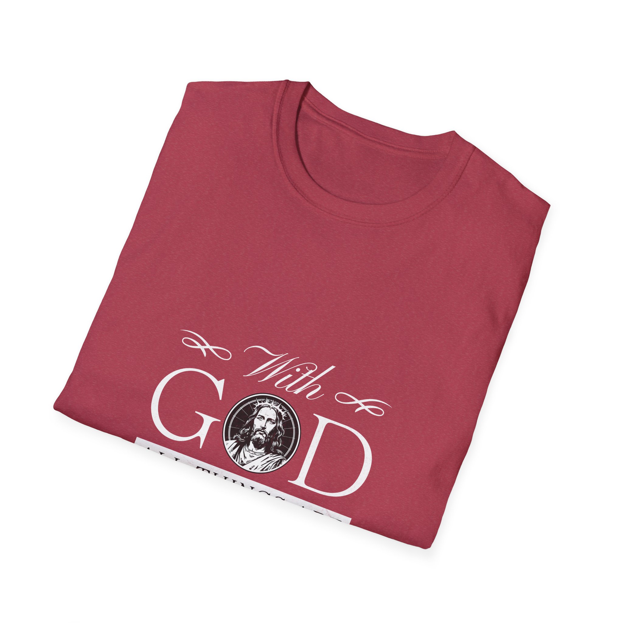 Faith T-Shirt — "With God All Things Are Possible" Inspirational Christian Tee - Image 26