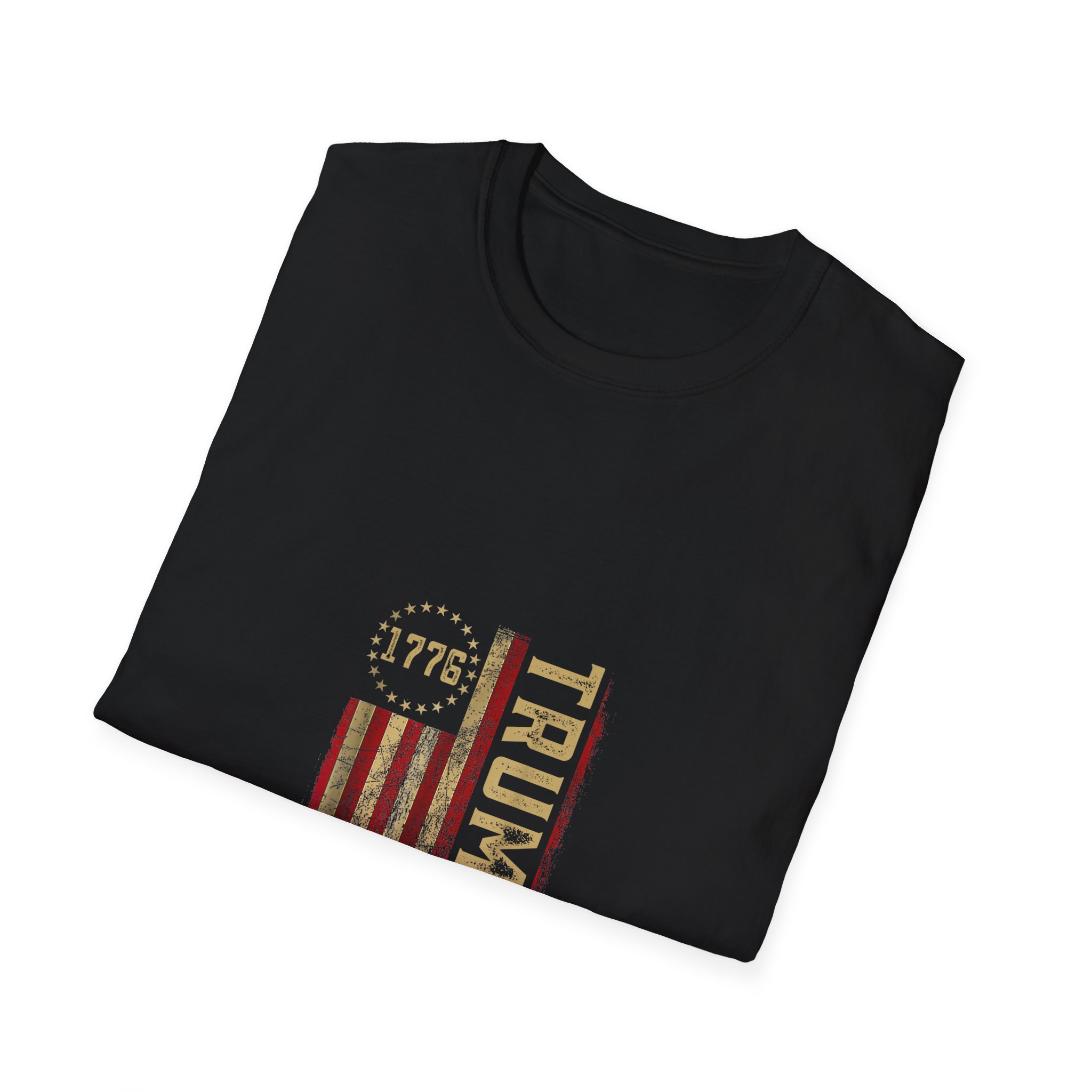 Trump 1776 Vintage Flag T-Shirt - EST 2028 Patriotic Tee - Image 8