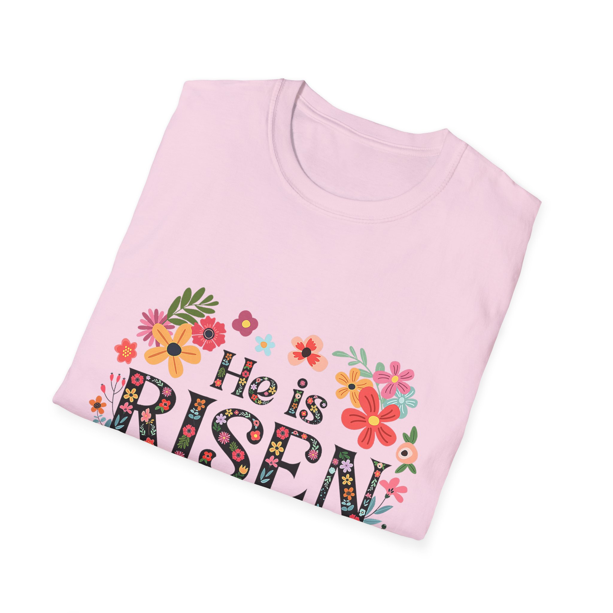 He Is Risen Floral T-Shirt — Matthew 28:6 Easter Christian Tee - Image 14