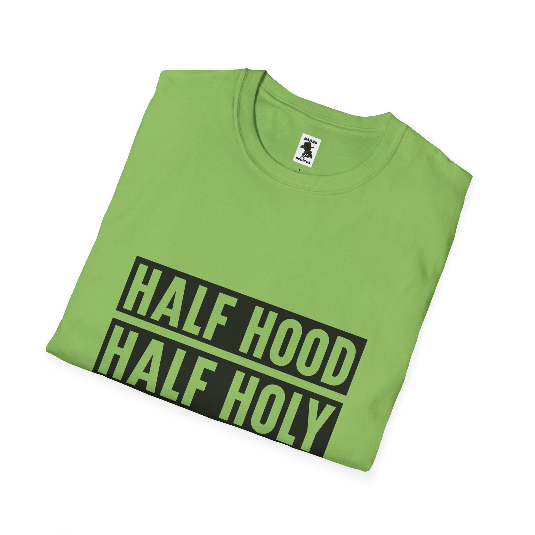 Half Hood Half Holy Unisex Softstyle T-Shirt - Pray with Me Graphic Tee - Image 16
