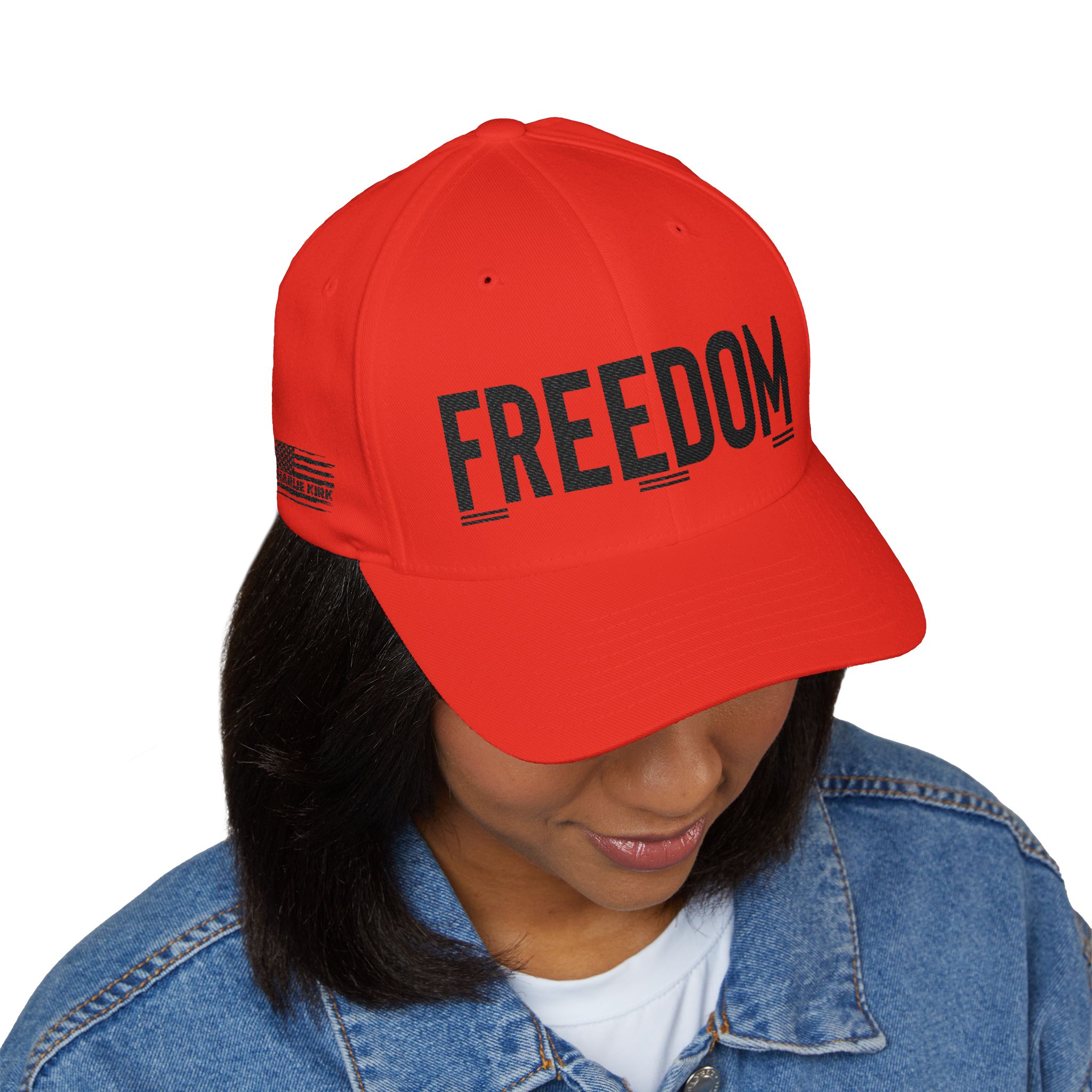 Charlie Kirk Freedom Embroidered Cap - Image 3