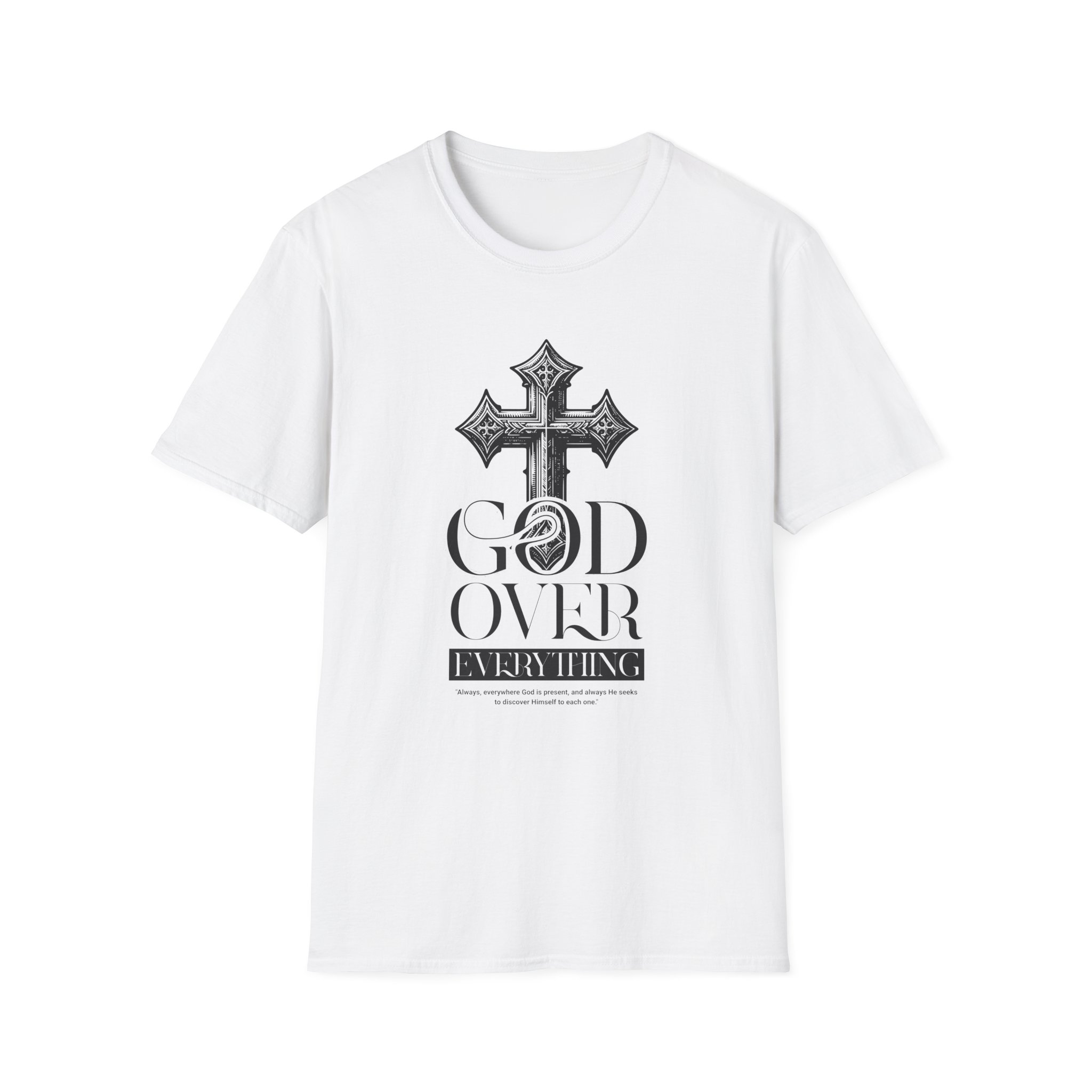 God Over Everything T-Shirt — Christian Cross Faith Tee - Image 3