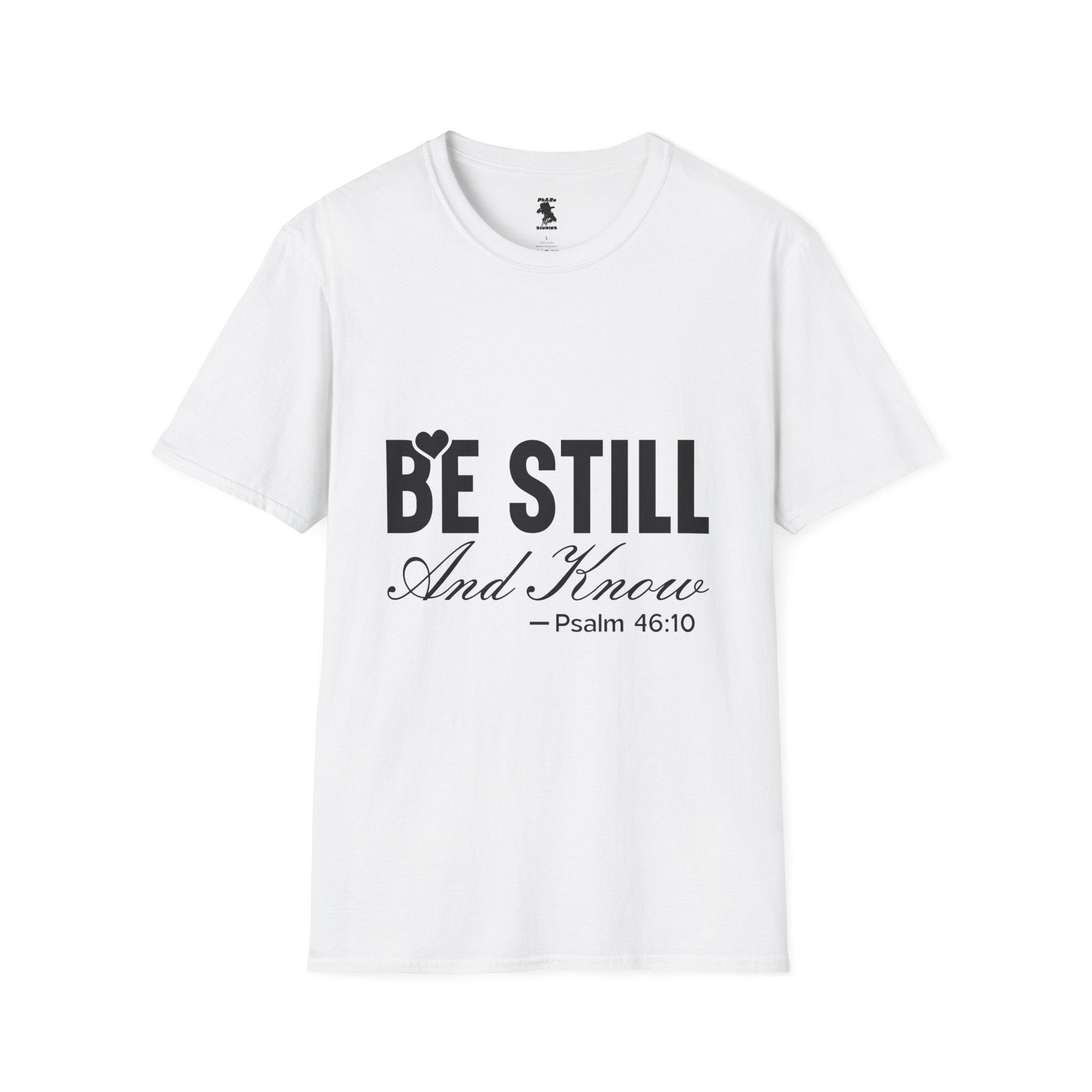 Be Still and Know Unisex Softstyle T-Shirt - Inspirational Christian Apparel - Image 5