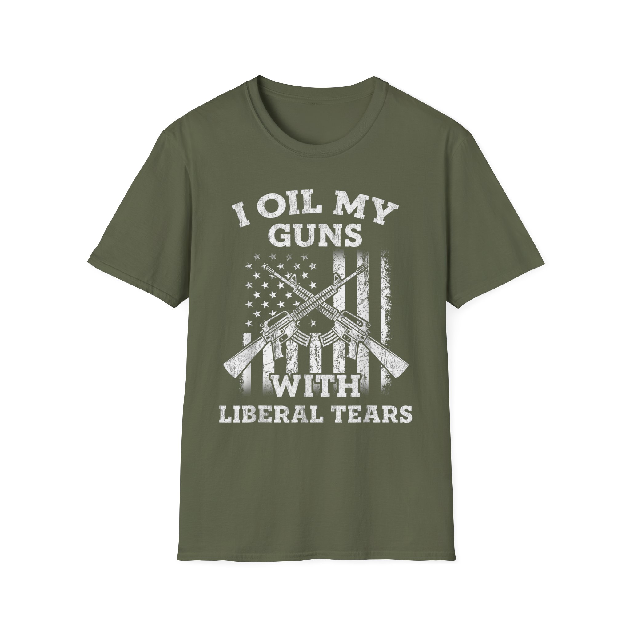 Gun Rights T-Shirt — "I Oil My Guns With Liberal Tears" Patriotic Rifle Shirt - Image 7