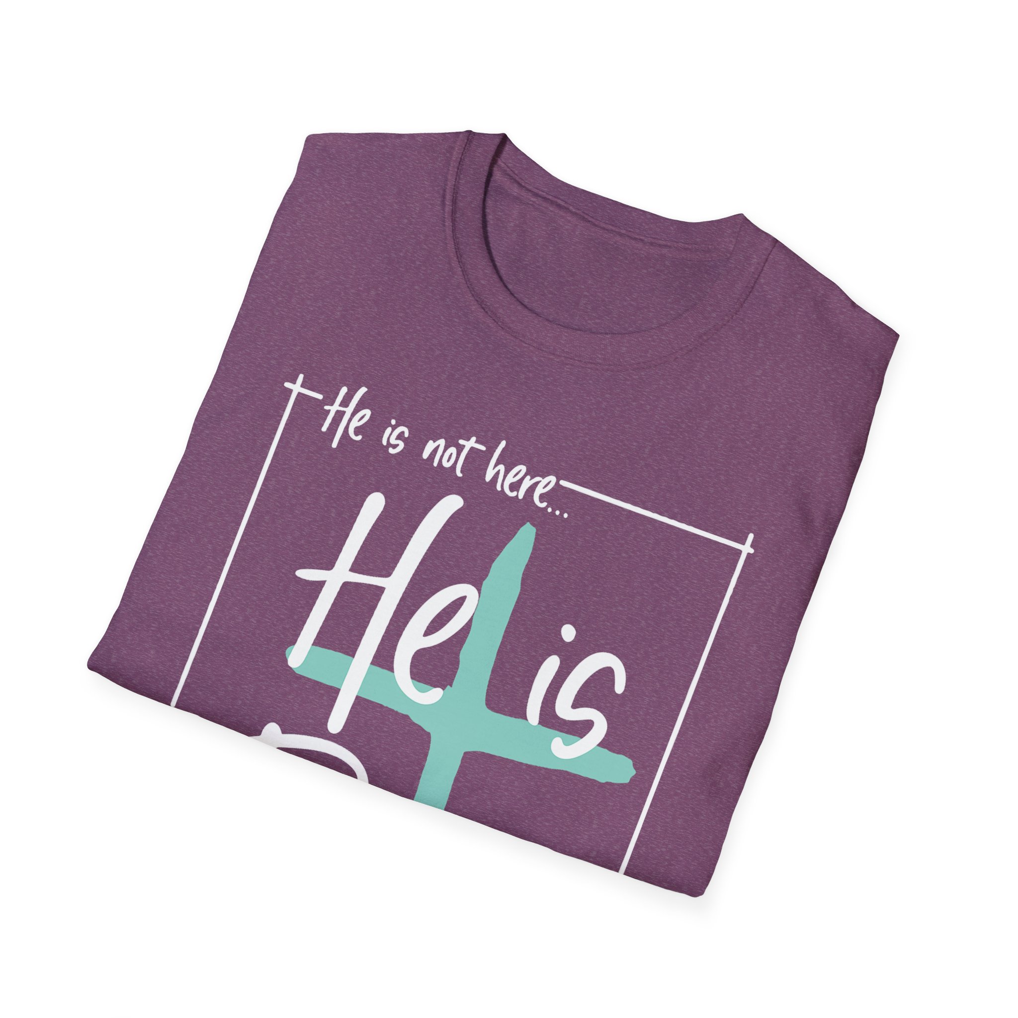 He Is Risen T-Shirt — Christian Easter Cross Tee - Image 24