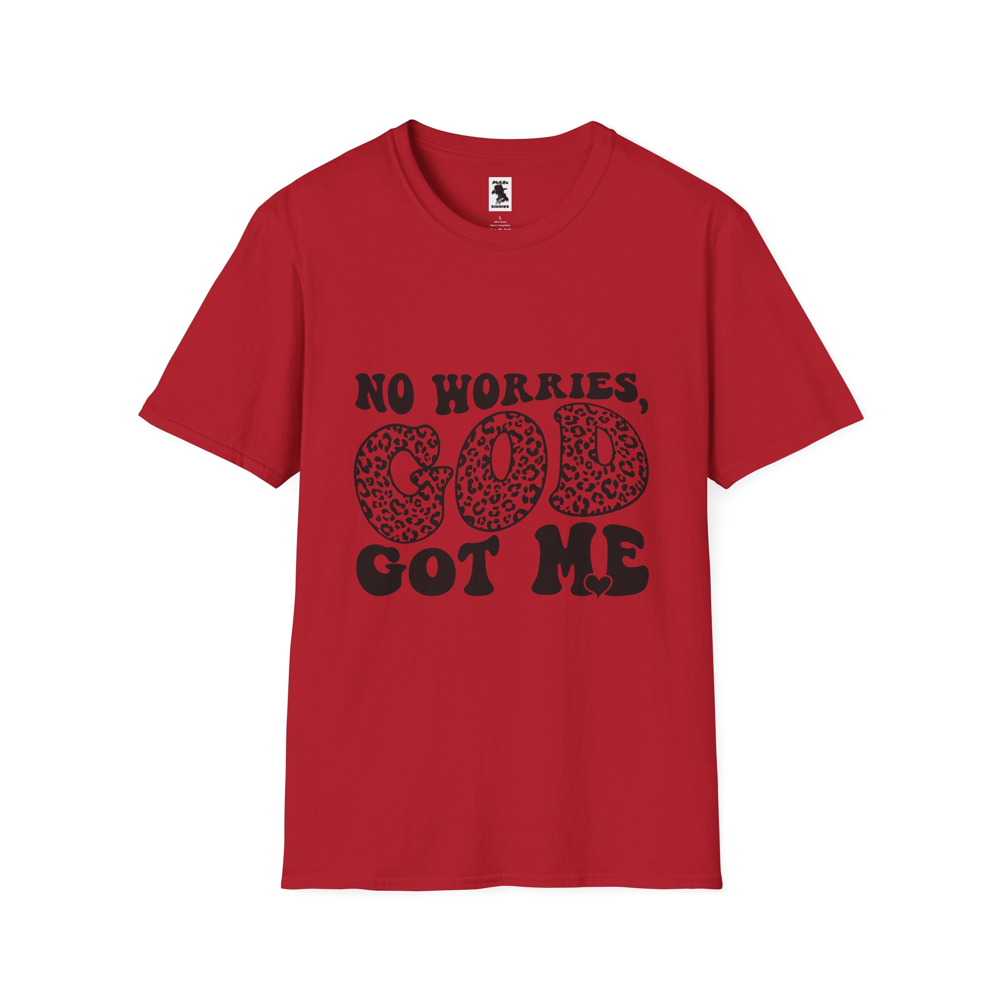 Inspirational Unisex Softstyle T-Shirt | "No Worries, God Got Me" - Image 37
