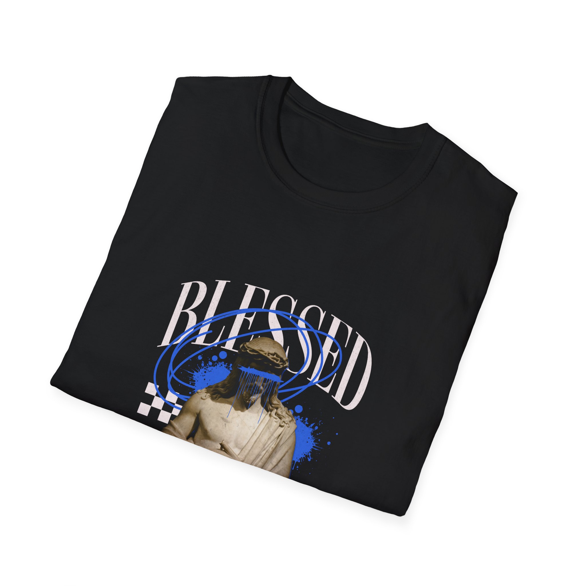 Blessed Vintage Angel T-Shirt — Retro Graphic Tee with 'BLESSED' Text - Image 2