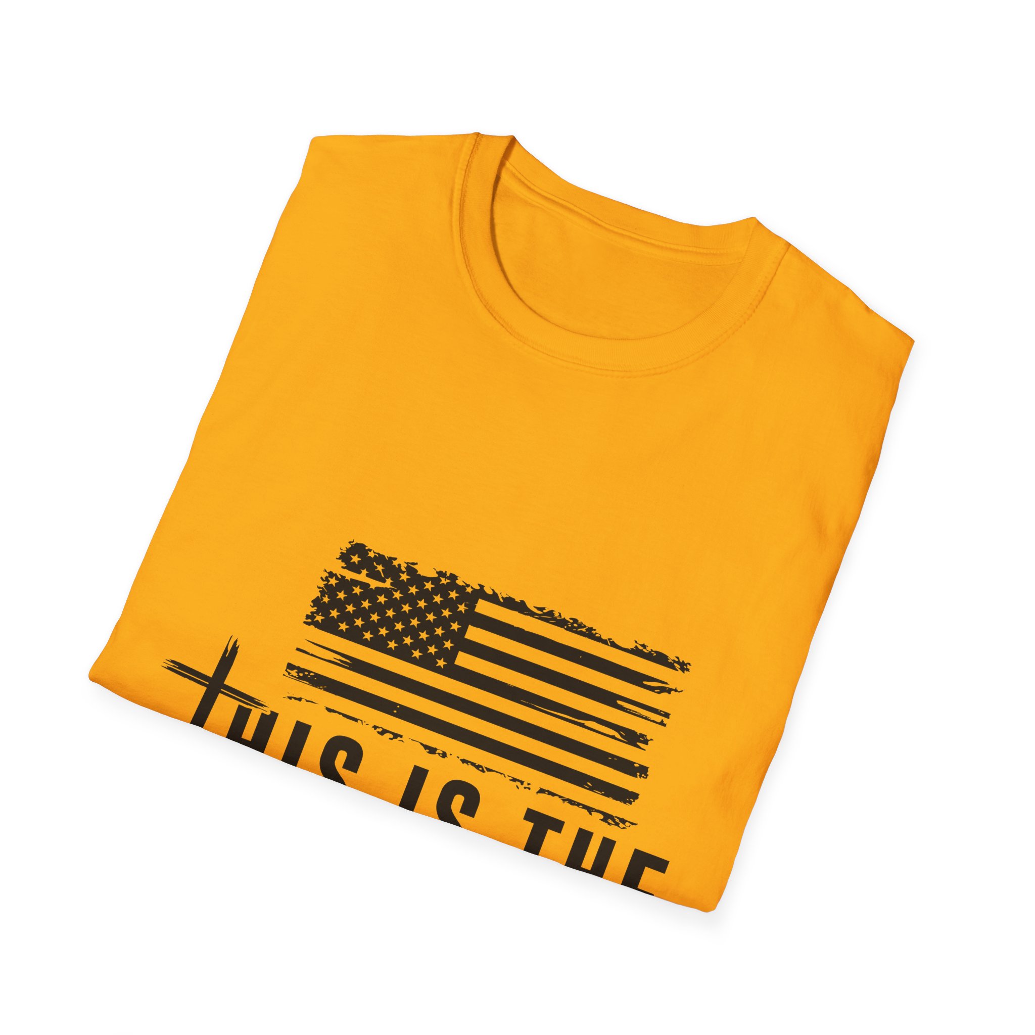 "This Is The Turning Point" Distressed American Flag Tee - Image 6
