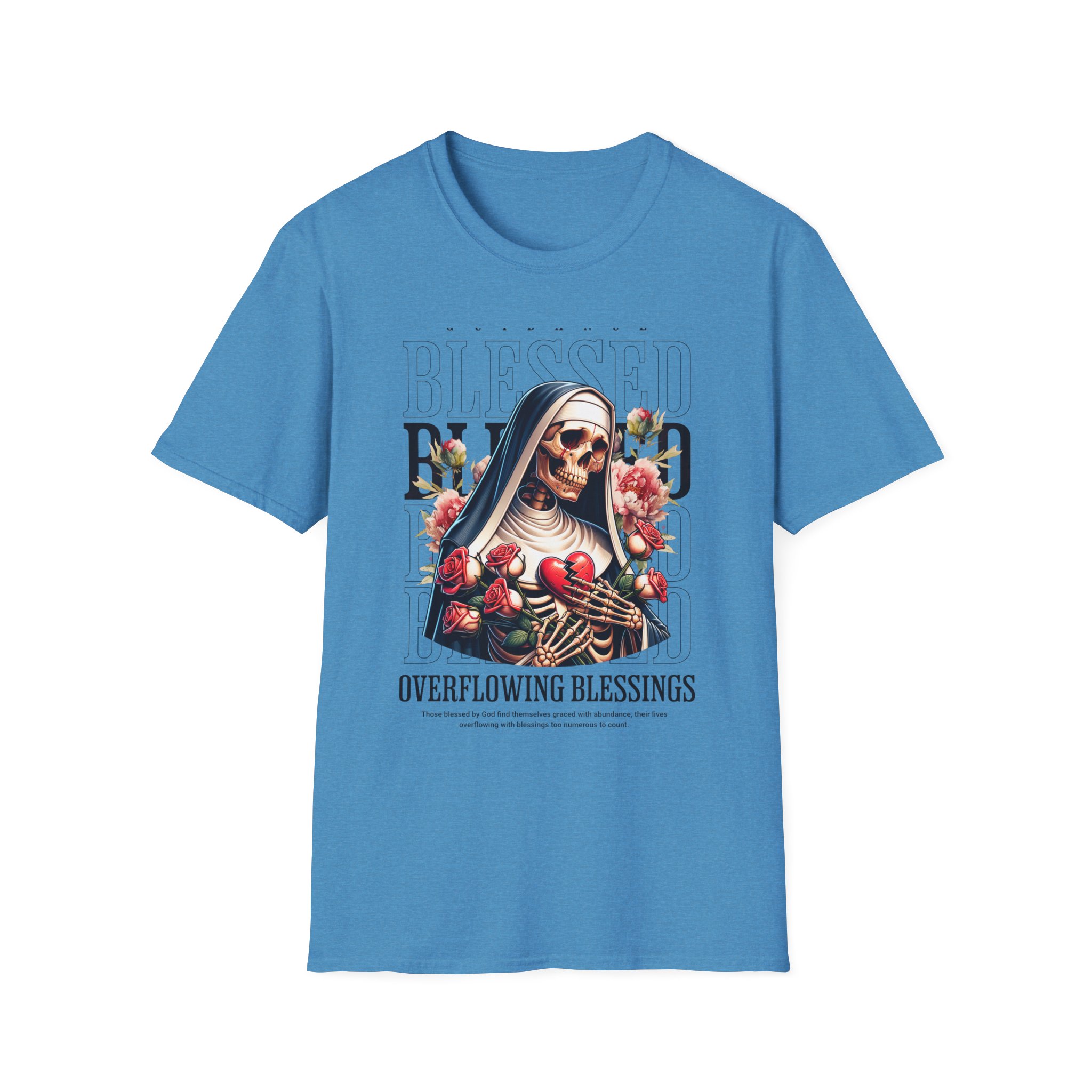Blessed Nun T-Shirt — "Overflowing Blessings" Graphic Tee - Image 9