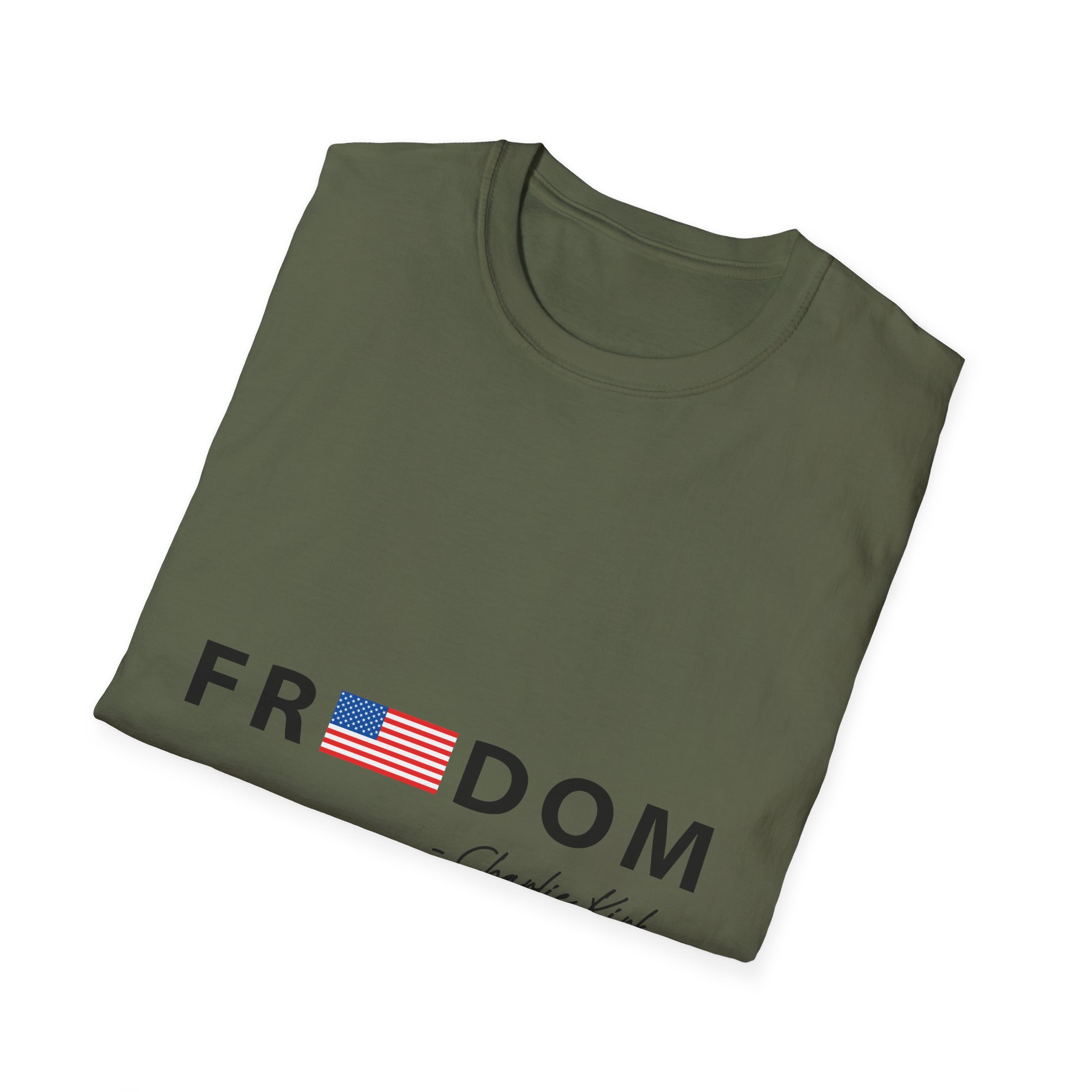 Freedom T-Shirt — "Freedom" with American Flag Graphic - Image 8