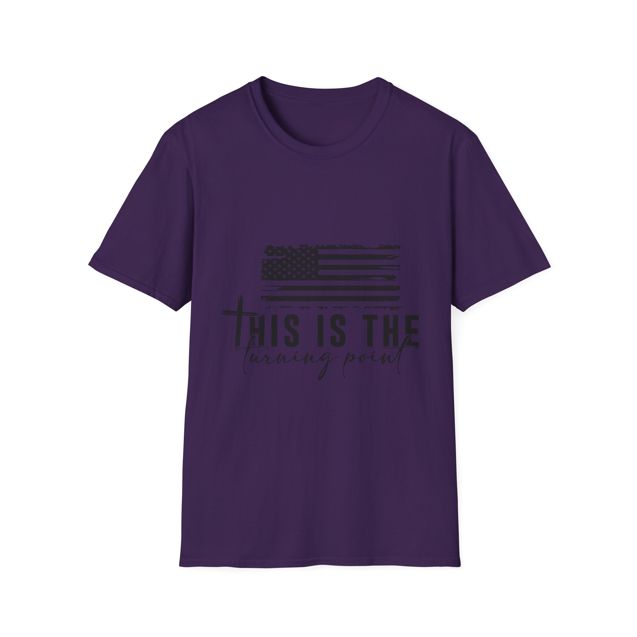 "This Is The Turning Point" Distressed American Flag Tee - Image 19