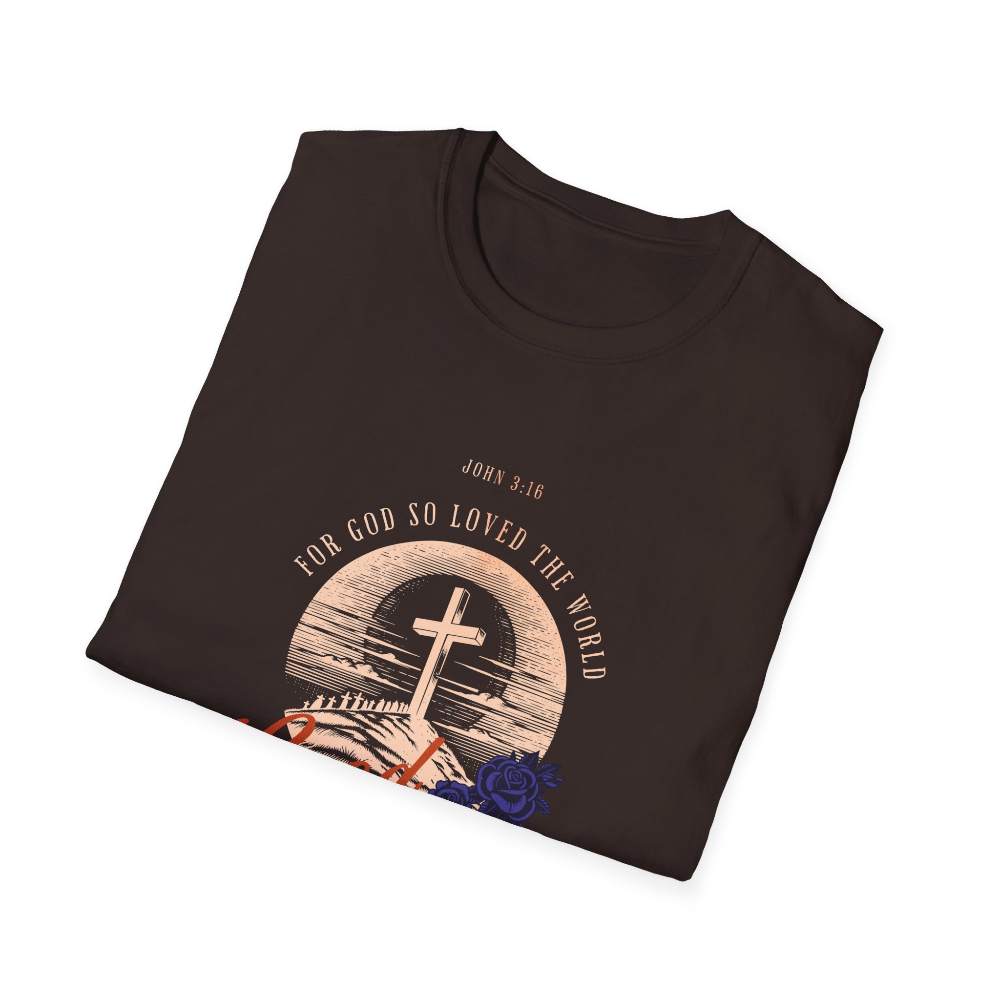 Good Friday Cross T-Shirt — Jesus Loved the World Christian Tee - Image 6