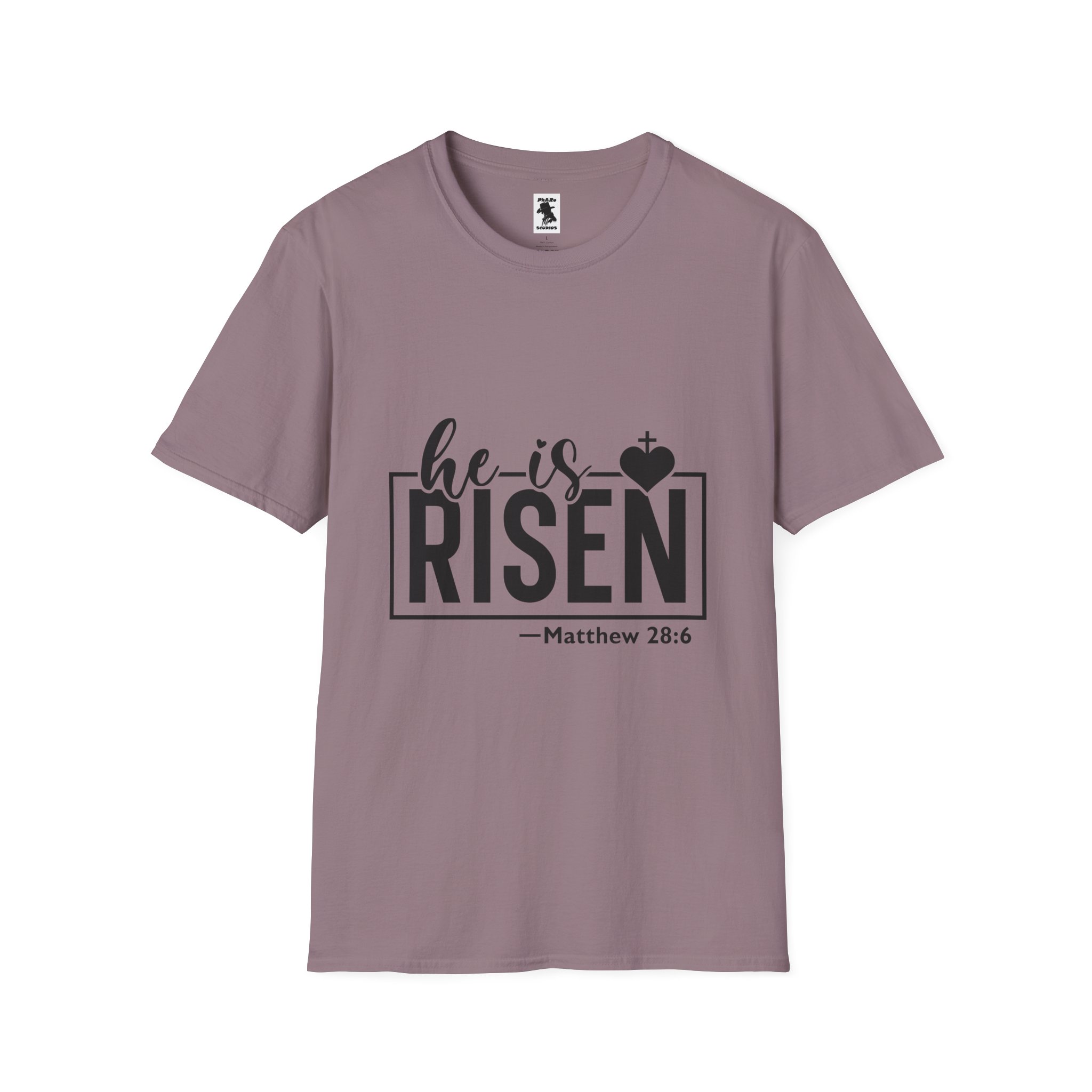 He Is Risen Unisex Softstyle T-Shirt - Faith Inspired Design for Easter Celebrations - Image 41