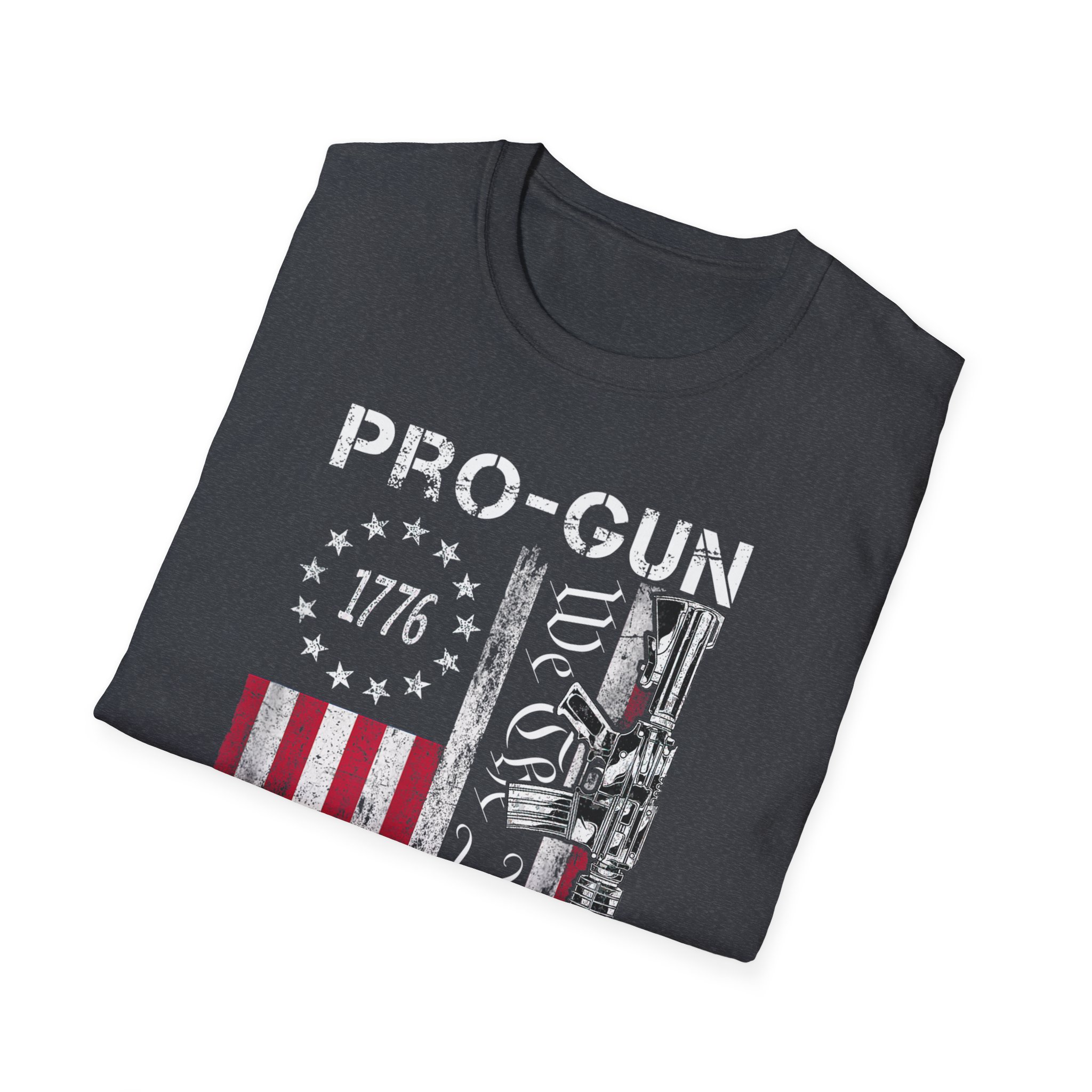 Pro-Gun Anti-Idiot T-Shirt — 1776 American Flag & 'We The People' Rifle Tee - Image 12