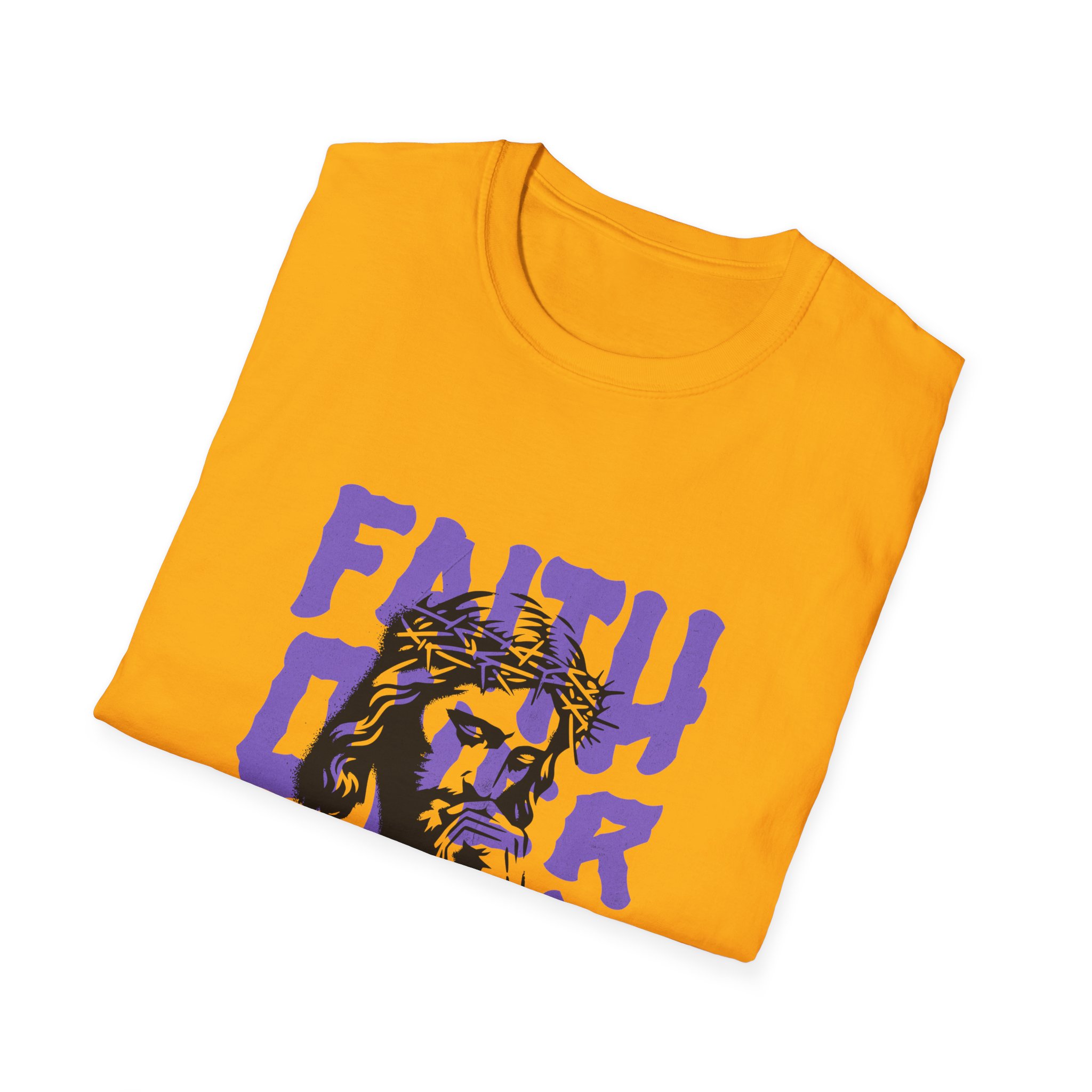 Faith Over Fear T-Shirt — Christian Jesus Graphic Tee (Faith Over Fear) - Image 2
