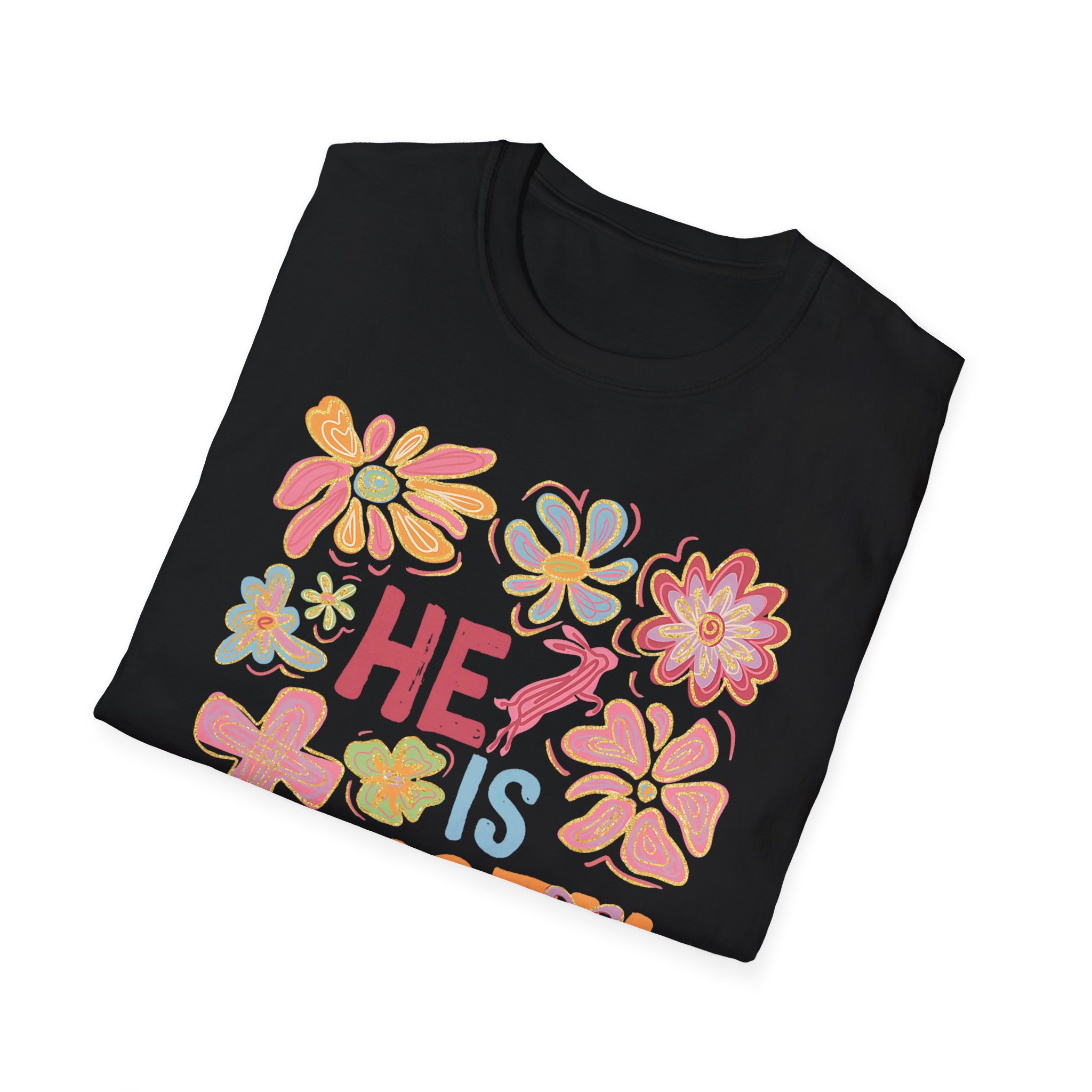 He Is Risen Floral T-Shirt - Image 2