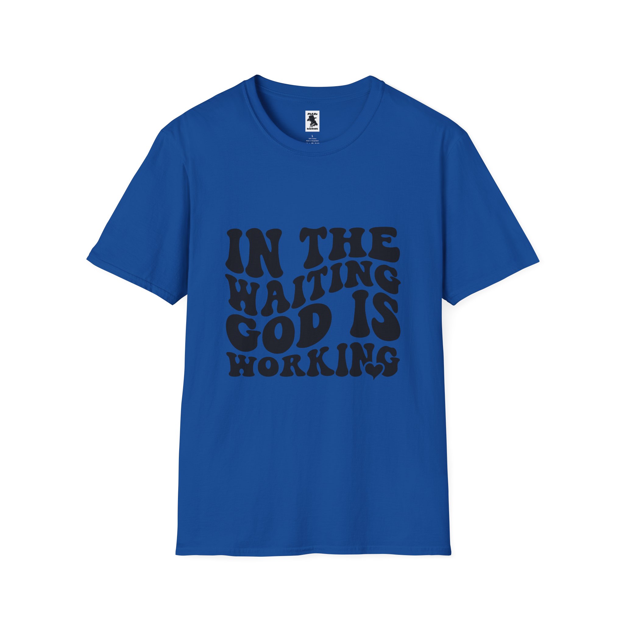 Inspirational Workout Unisex T-Shirt - 'In the Waiting God is Working' - Image 25