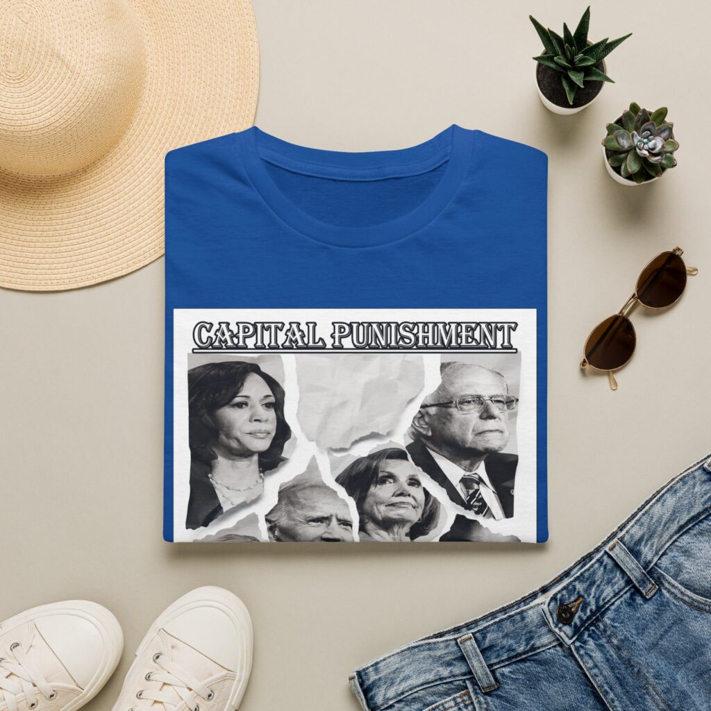 Capital Punishment Political T‑Shirt — Protest Graphic Tee Featuring Political Figures